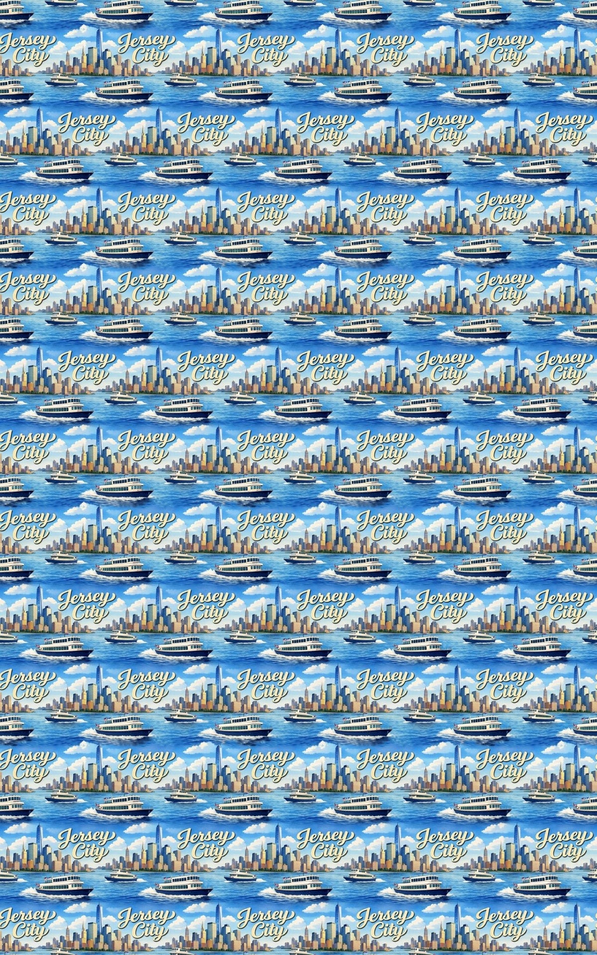 Jersey City Harbor Lights - London Penny Gift Wrap