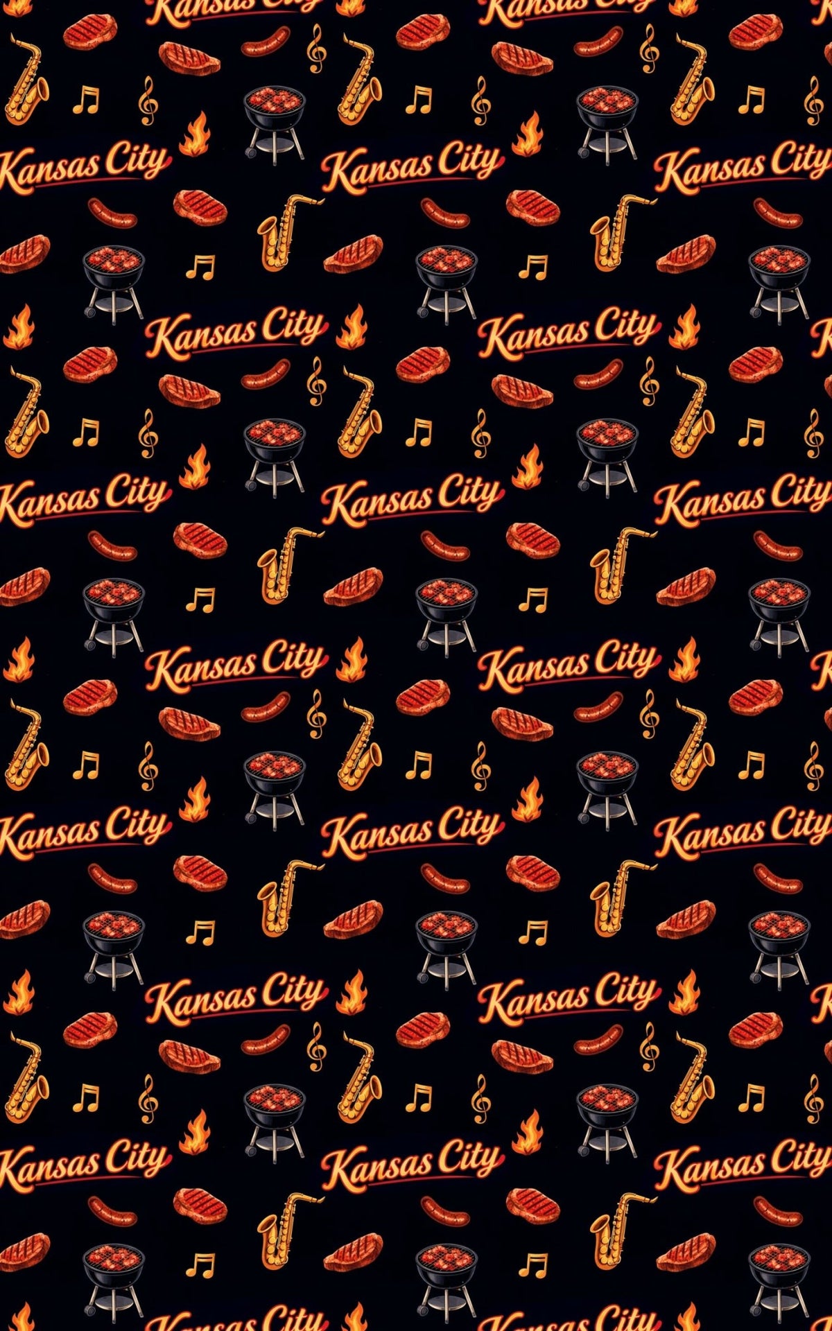Kansas City Jazz & BBQ - London Penny Gift Wrap