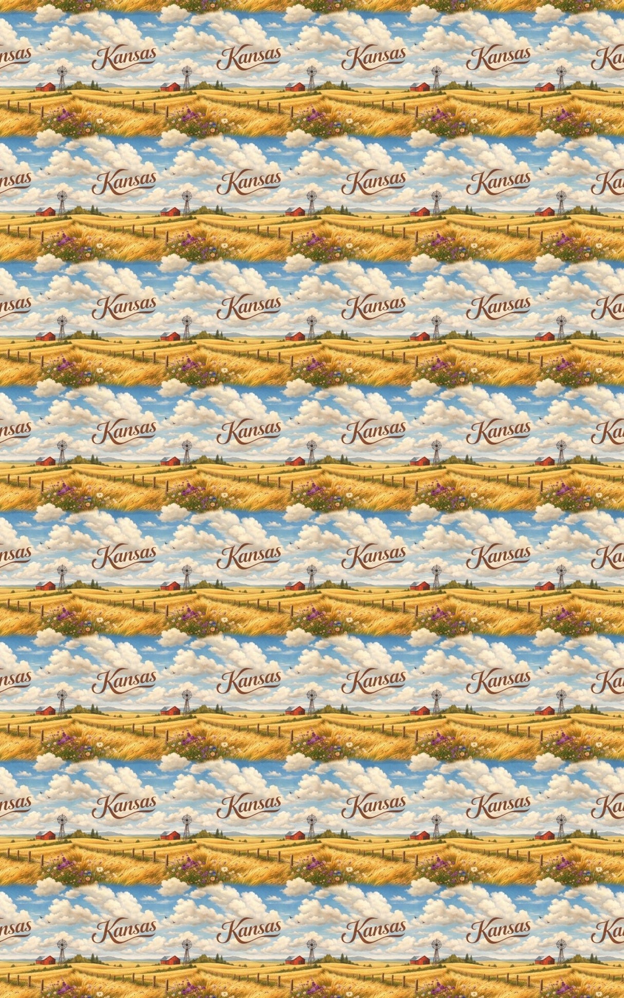 Kansas Endless Plains - London Penny Gift Wrap