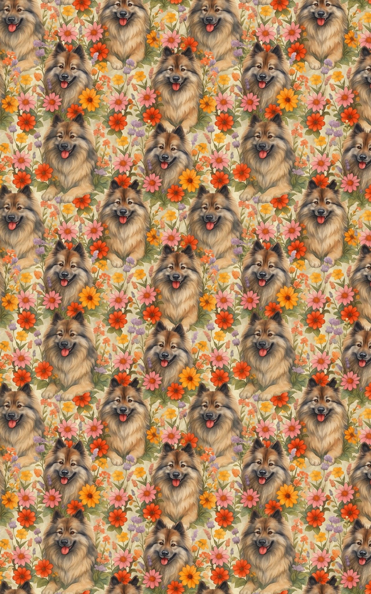 Garden Keeshond - London Penny Gift Wrap