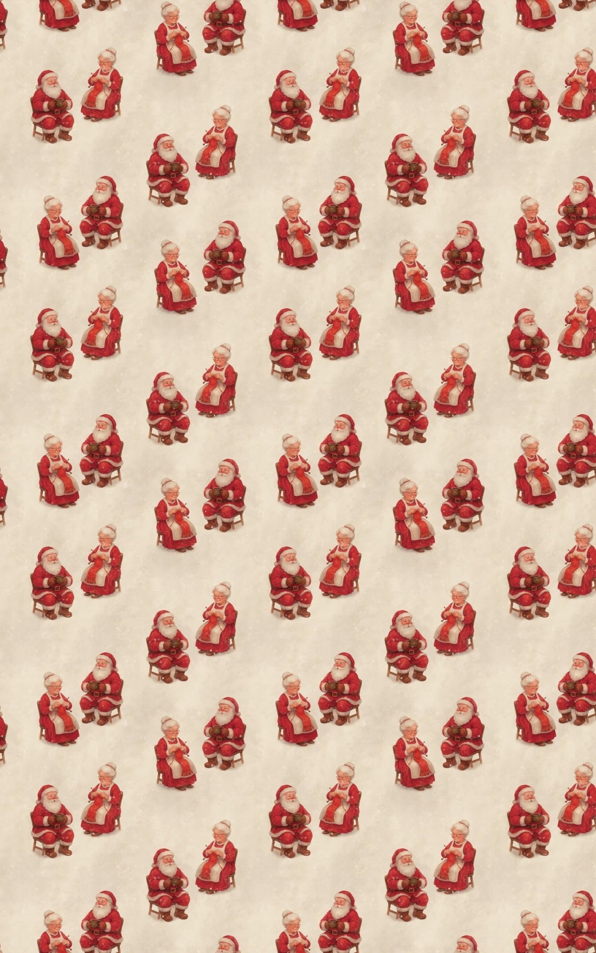 Love & Laughter with the Clauses - London Penny Gift Wrap