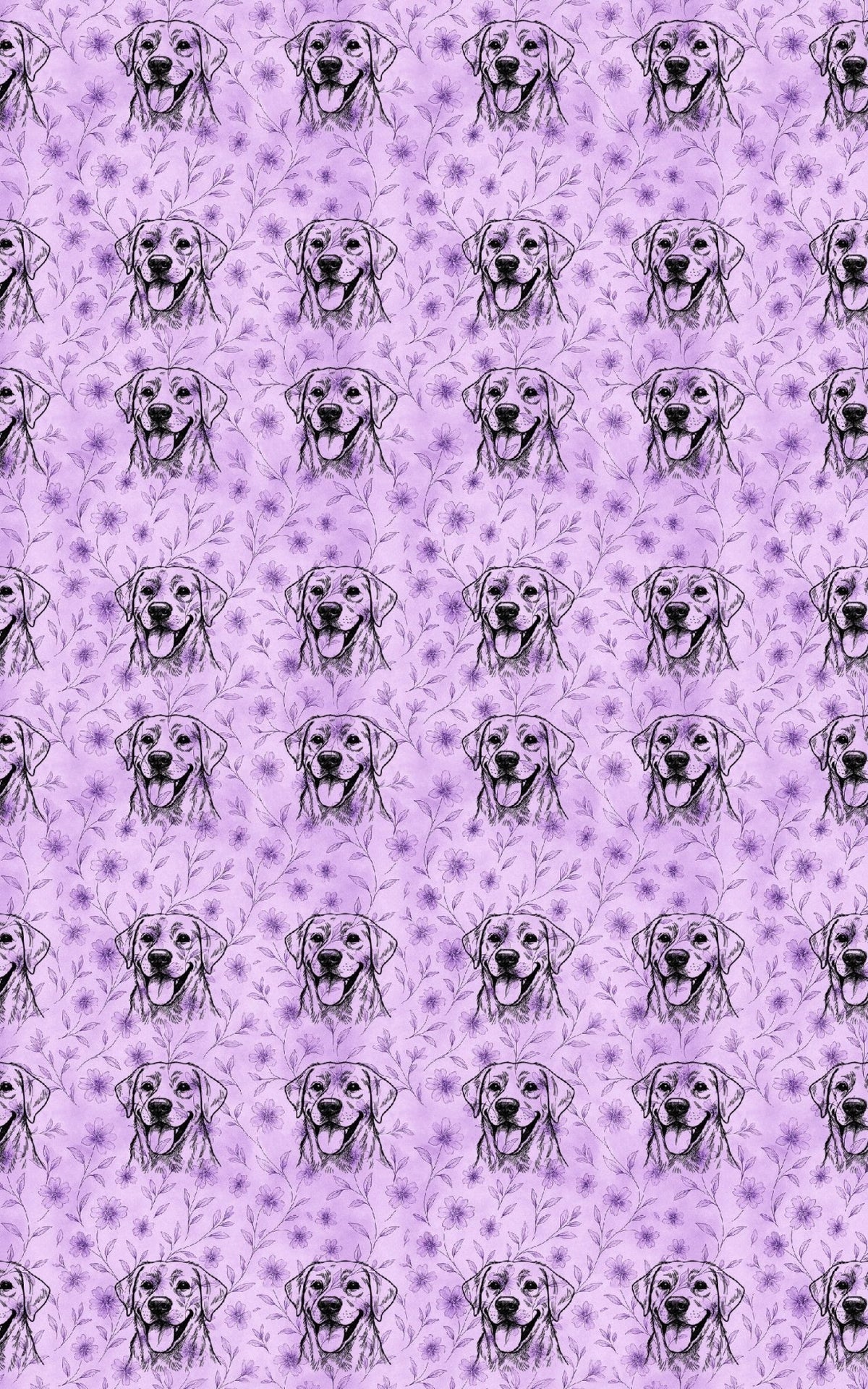 Lilac Labradors - London Penny Gift Wrap