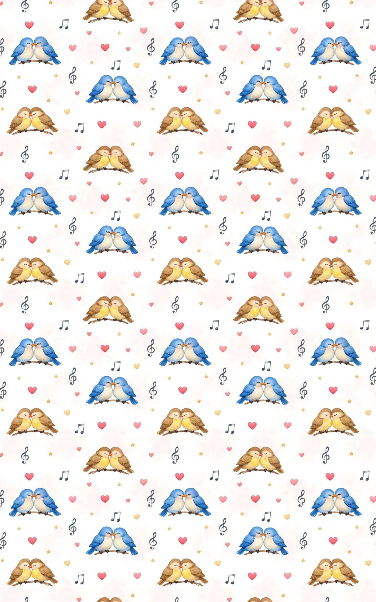 Lovebirds on a Wire - London Penny Gift Wrap