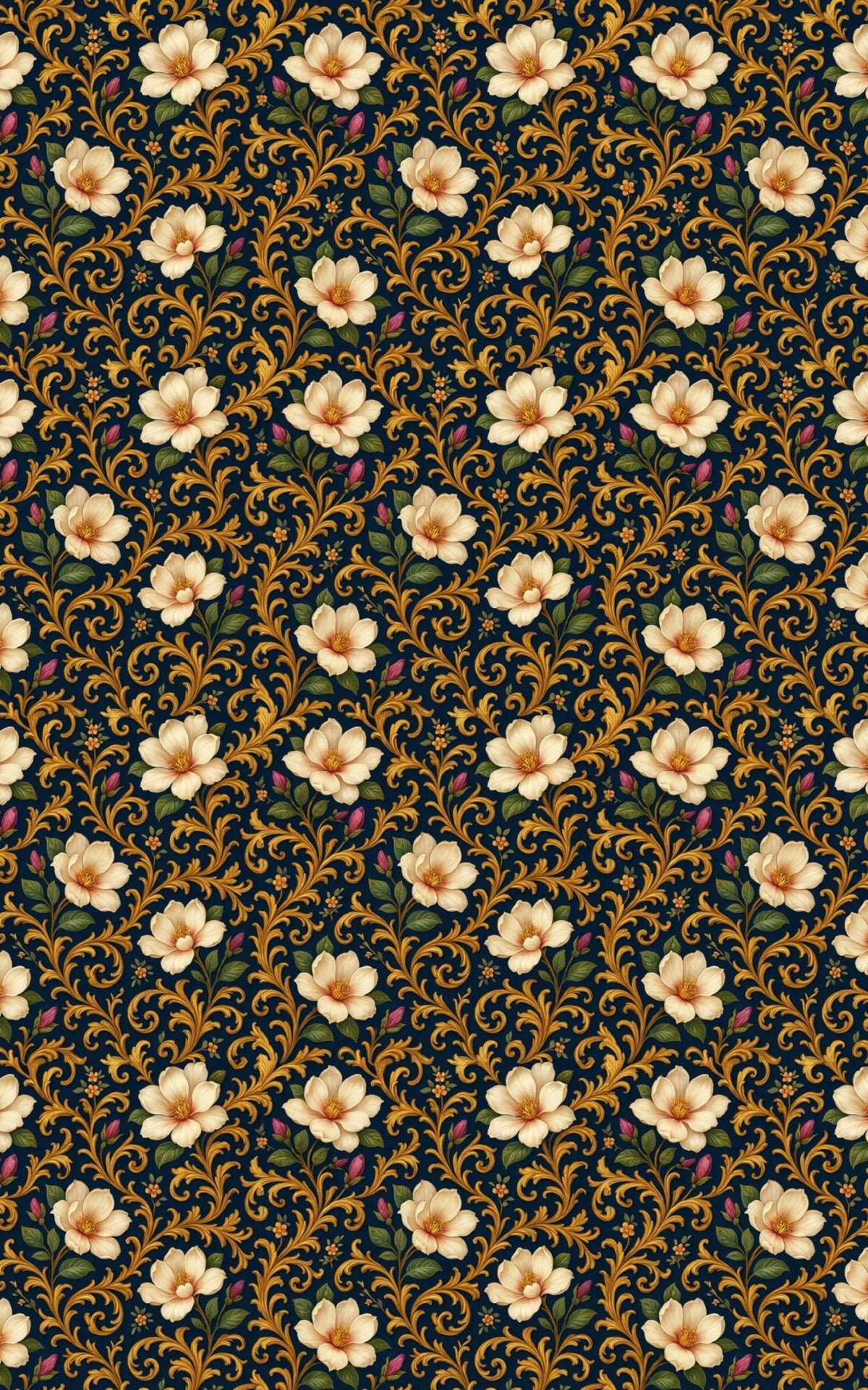 Midnight Magnolia Garden - London Penny Gift Wrap