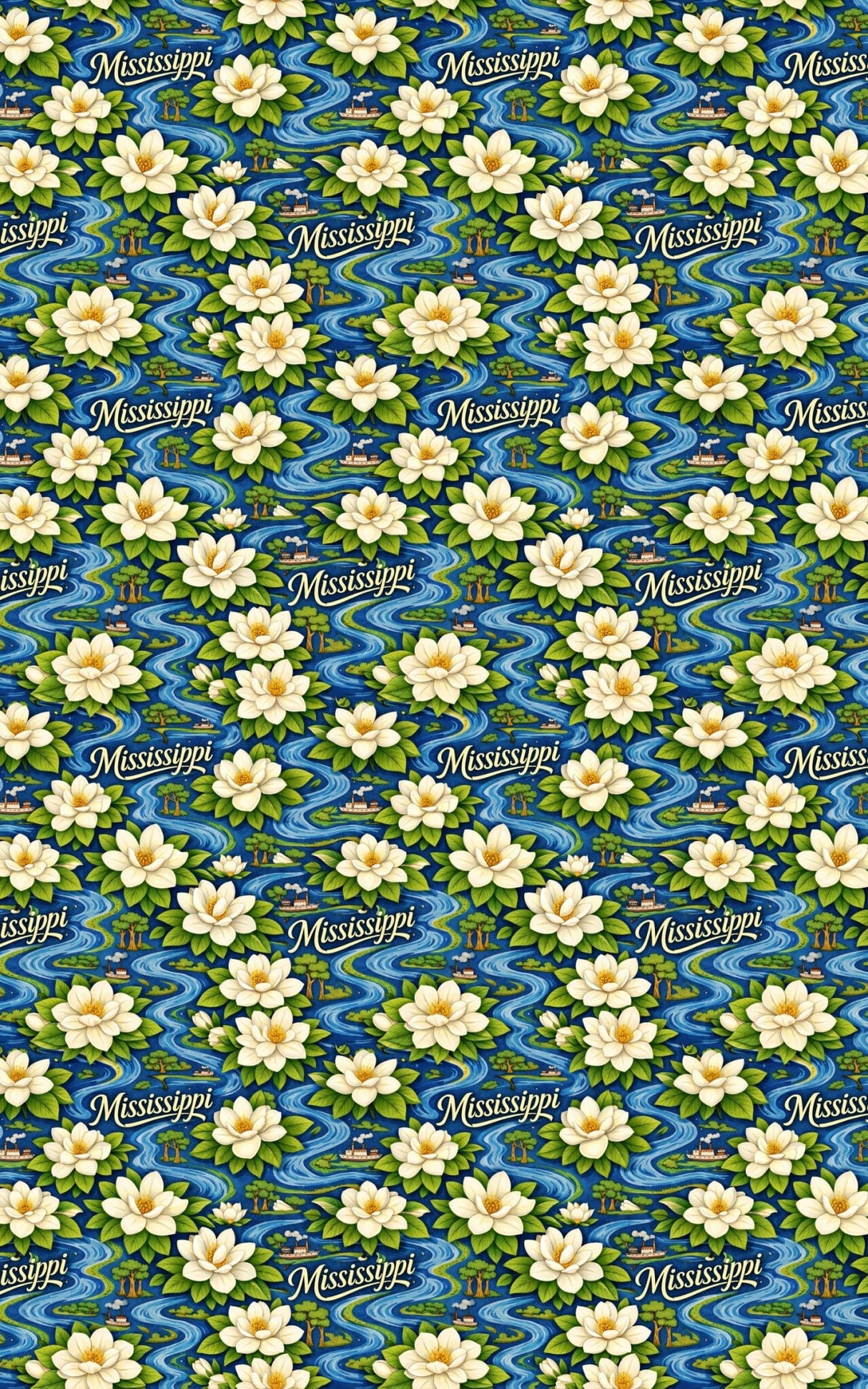 Mississippi River Magnolia - London Penny Gift Wrap