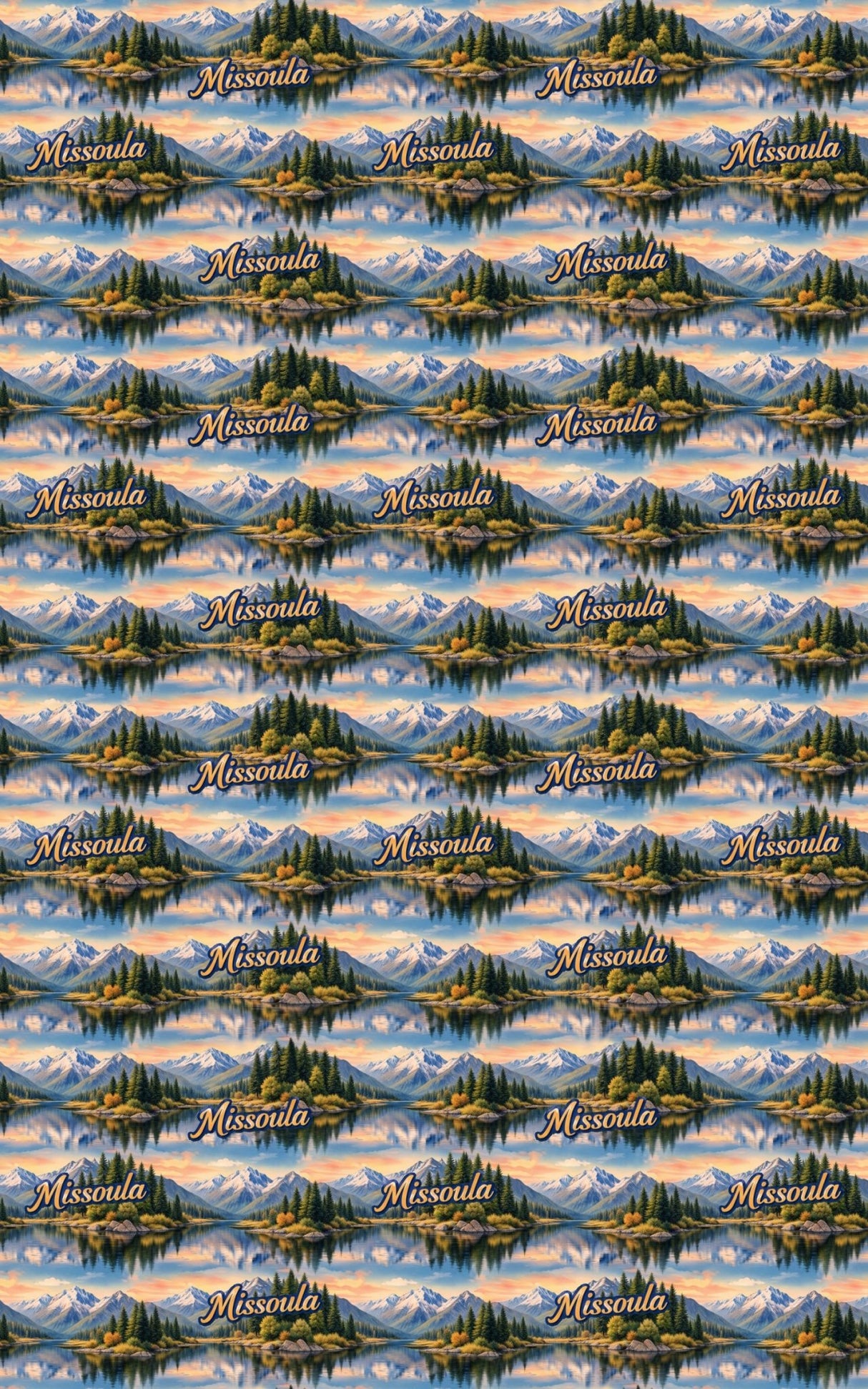 Missoula Riverbend Warmth - London Penny Gift Wrap