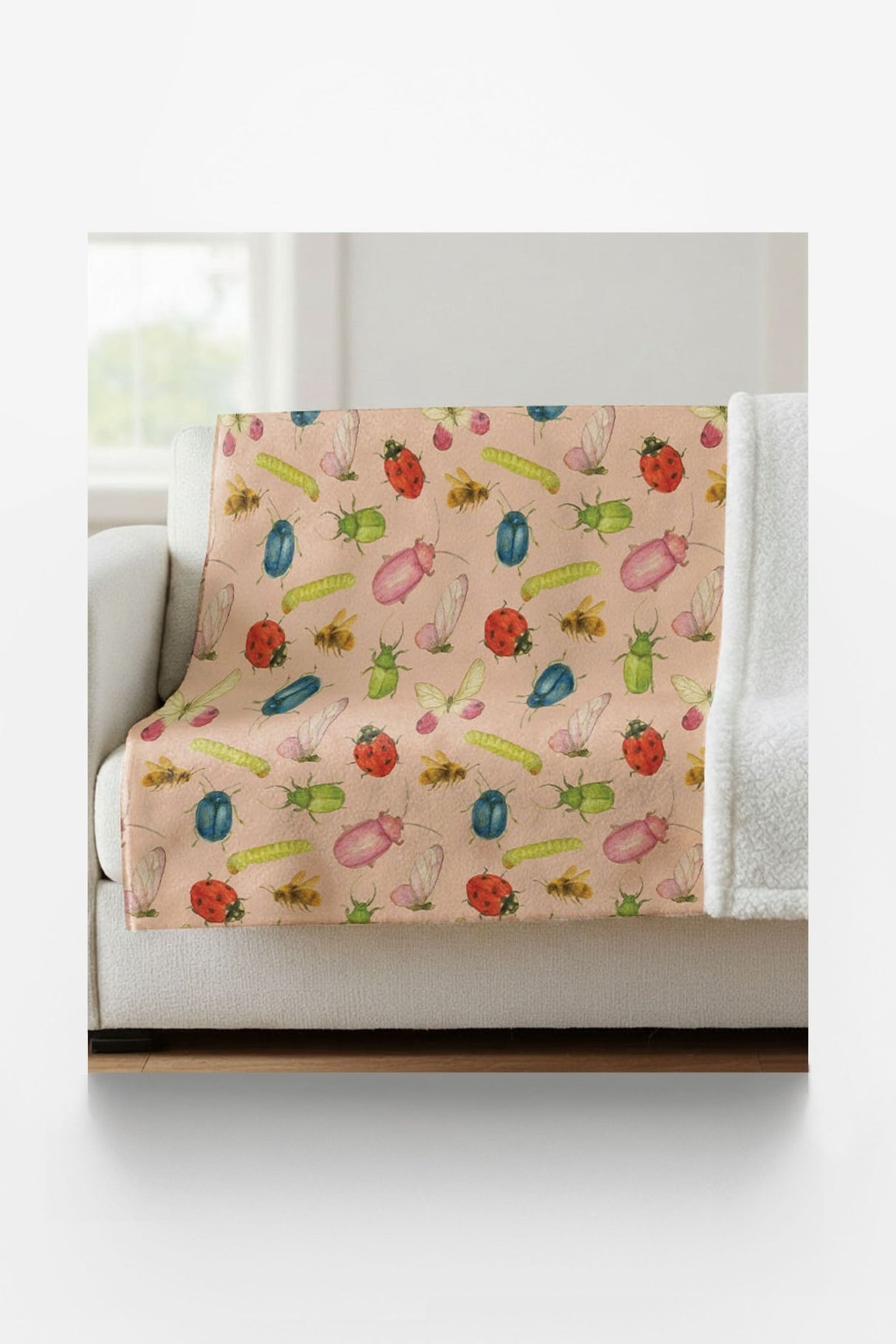 Garden Bug Waltz Sherpa Blanket - London Penny Gift Wrap