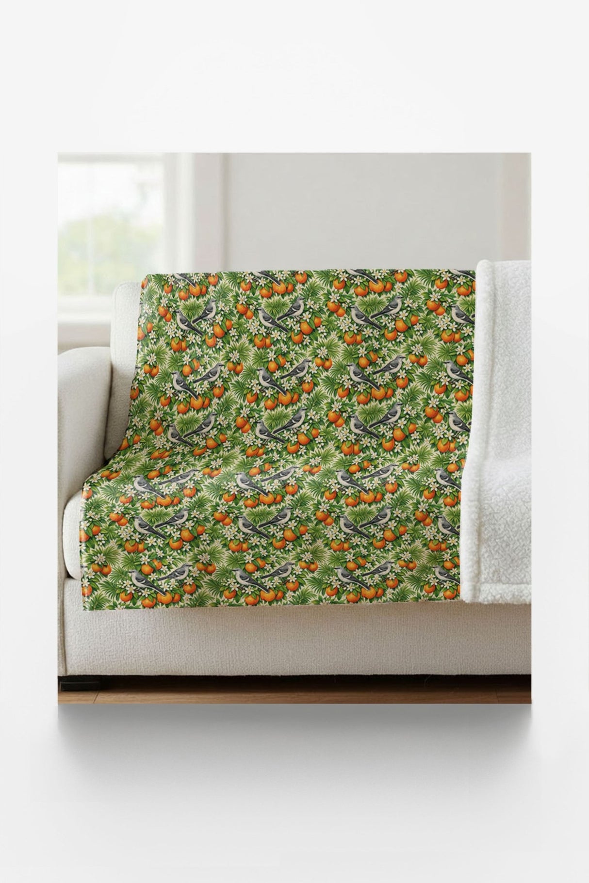 Florida Flora & Fauna Sherpa Blanket - London Penny Gift Wrap