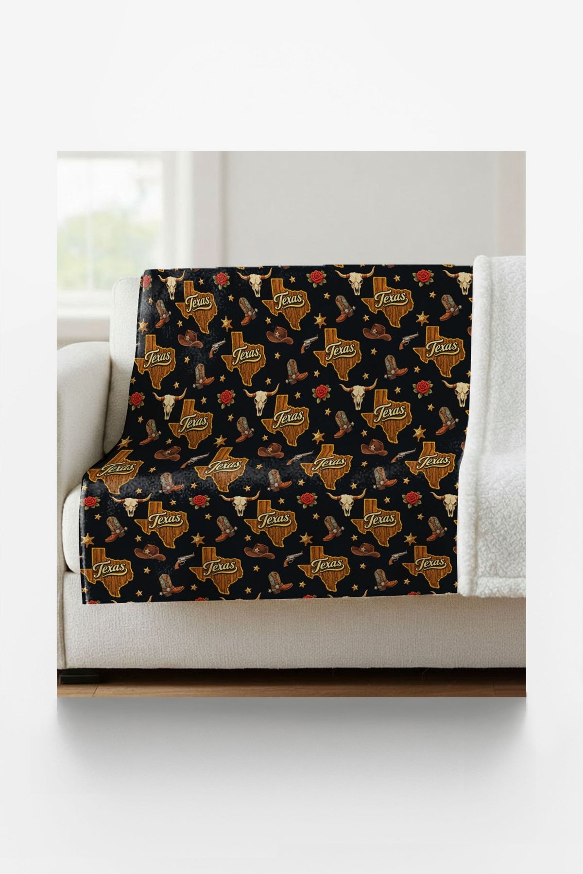 Texas Lone Star Luxe Sherpa Blanket - London Penny Gift Wrap