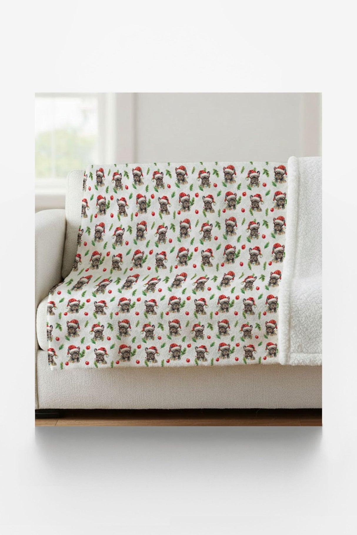 Santa's Little Snorters Sherpa Blanket - London Penny Gift Wrap