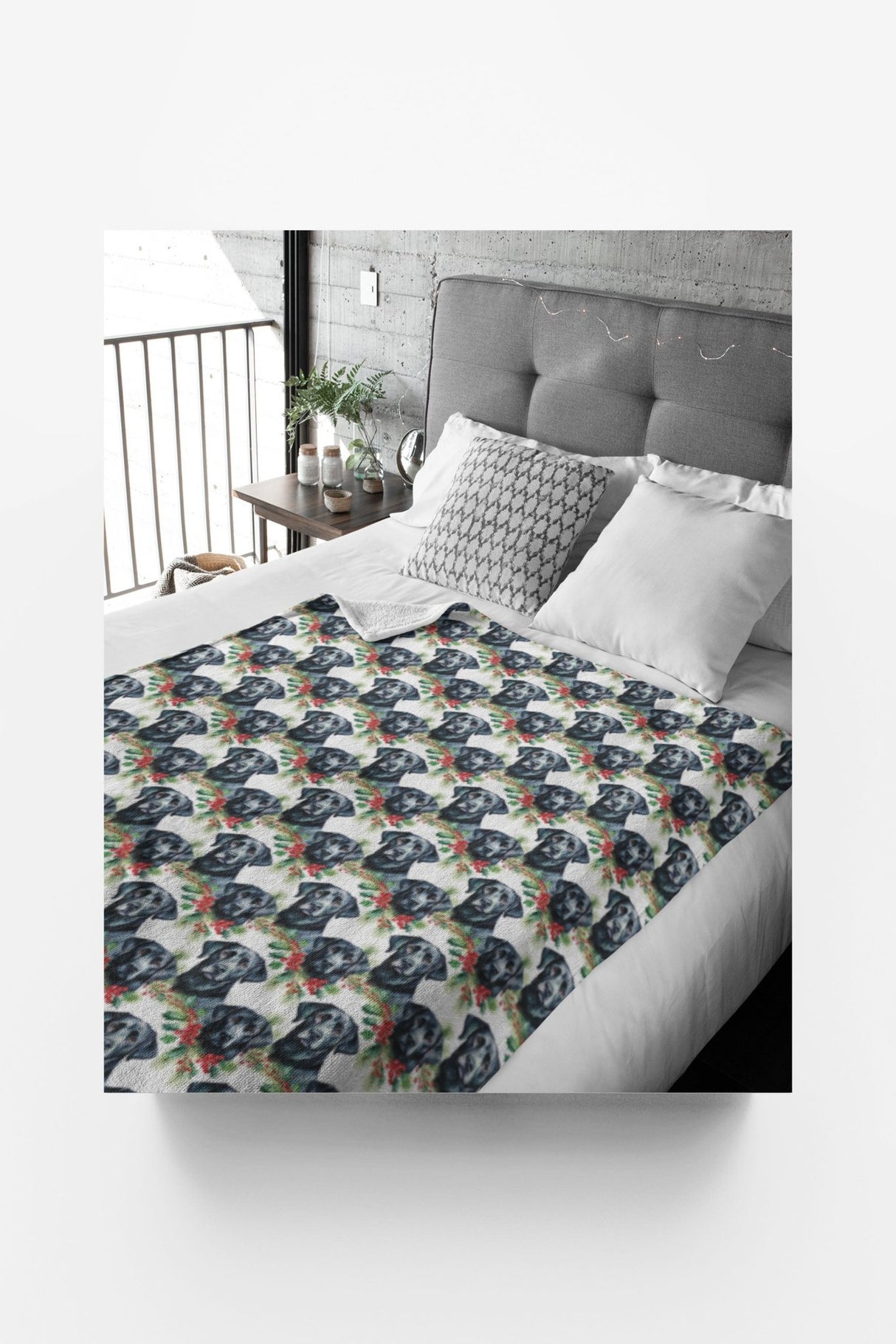 The Holiday Lab Sherpa Blanket - London Penny Gift Wrap