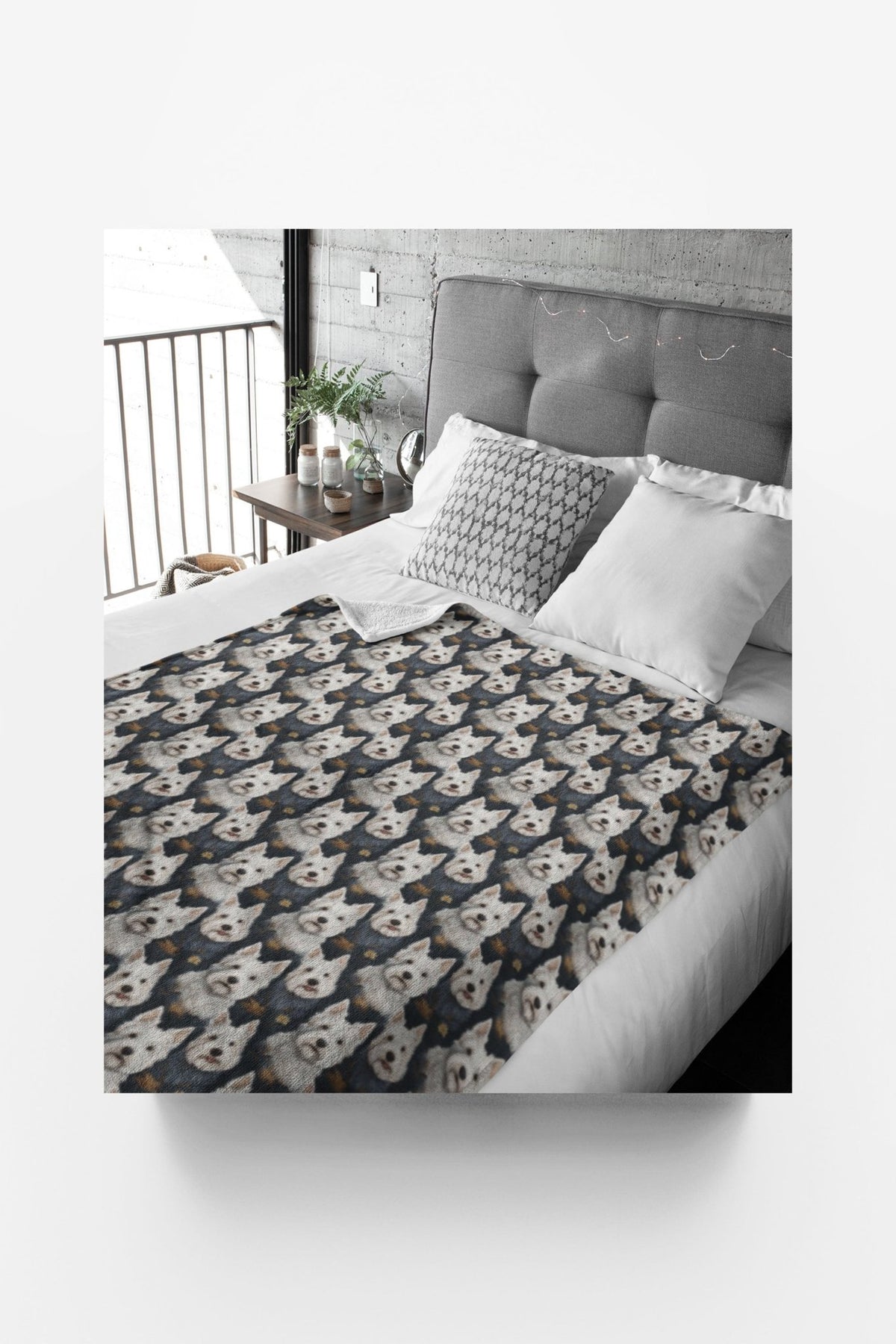 Westie Wonders Sherpa Blanket - London Penny Gift Wrap