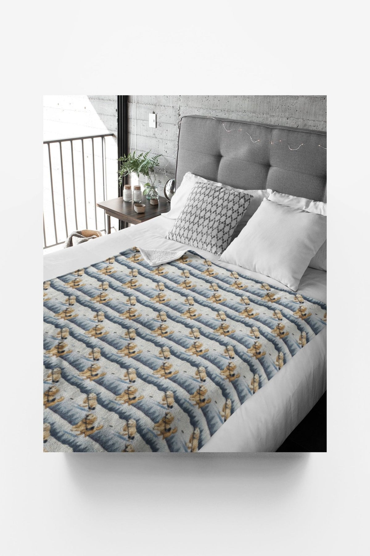 Game On, Goldens! Sherpa Blanket - London Penny Gift Wrap