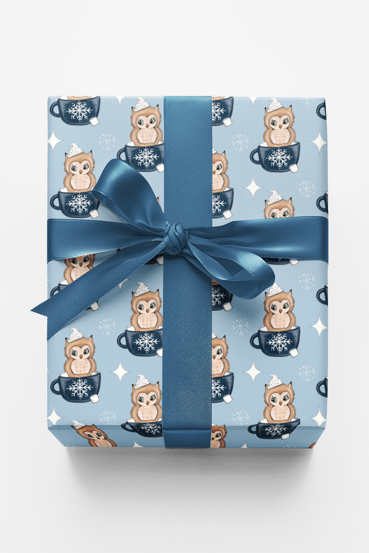 Cocoa Owl Wrapping Paper | Michelle Gilsey | Artist Corner
