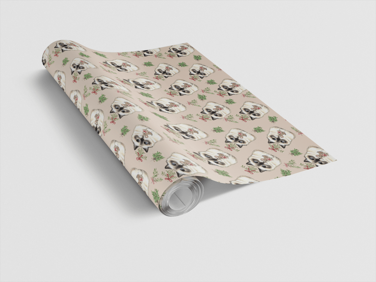 Mistletoe Kisses Wrapping Paper | Michelle Gilsey | Artist Corner - London Penny Gift Wrap