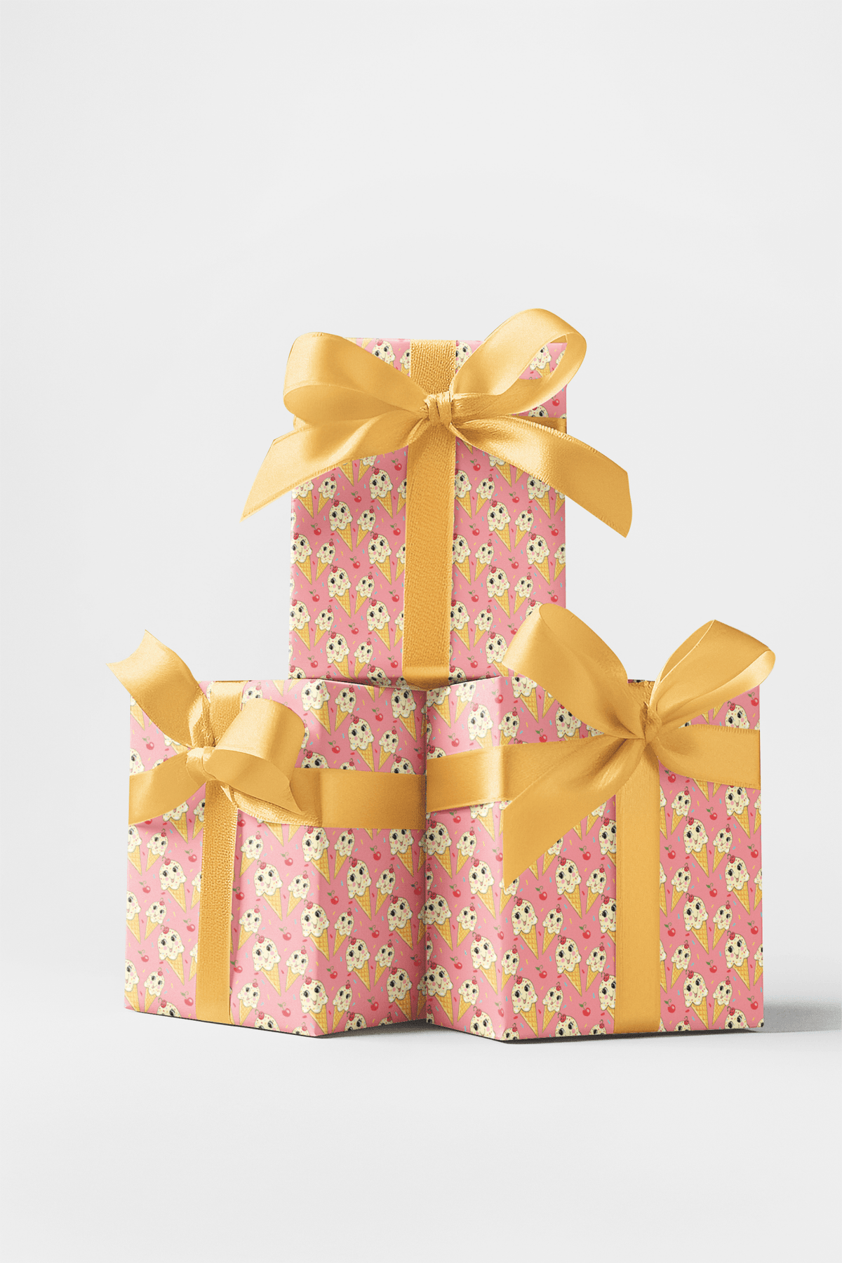 Icecream Luv Wrapping Paper | Michelle Gilsey | Artist Corner - London Penny Gift Wrap