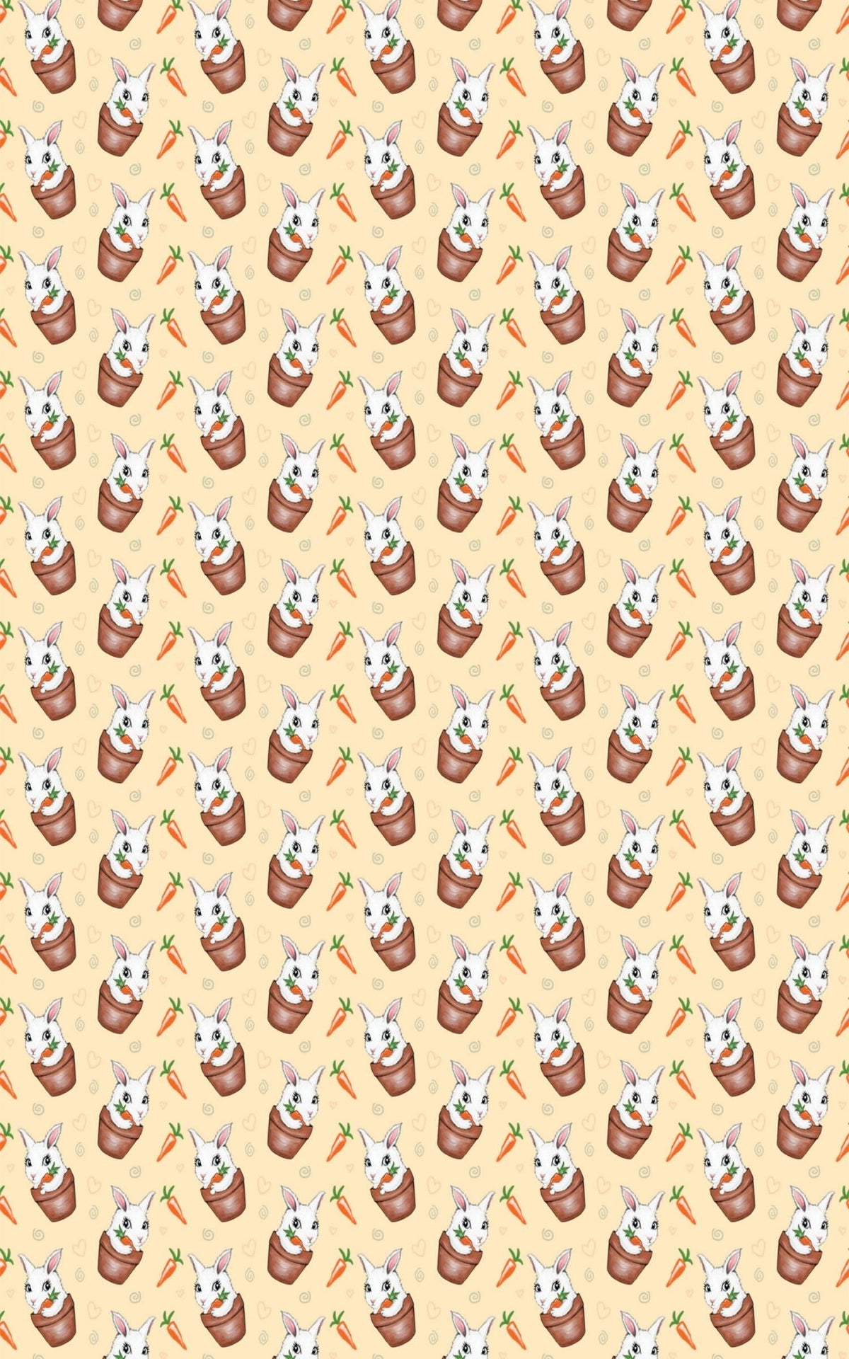 Sweet Garden Bunny Wrapping Paper | Michelle Gilsey | Artist Corner - London Penny Gift Wrap