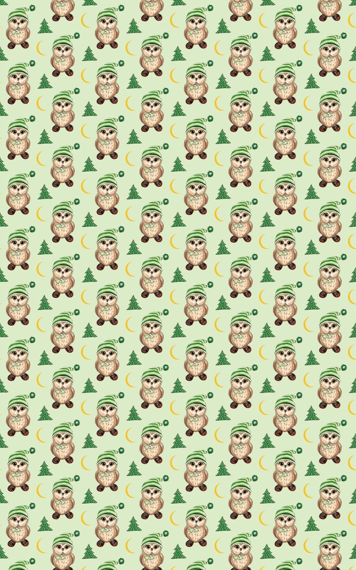 Snowshoe Owl Wrapping Paper | Michelle Gilsey | Artist Corner - London Penny Gift Wrap