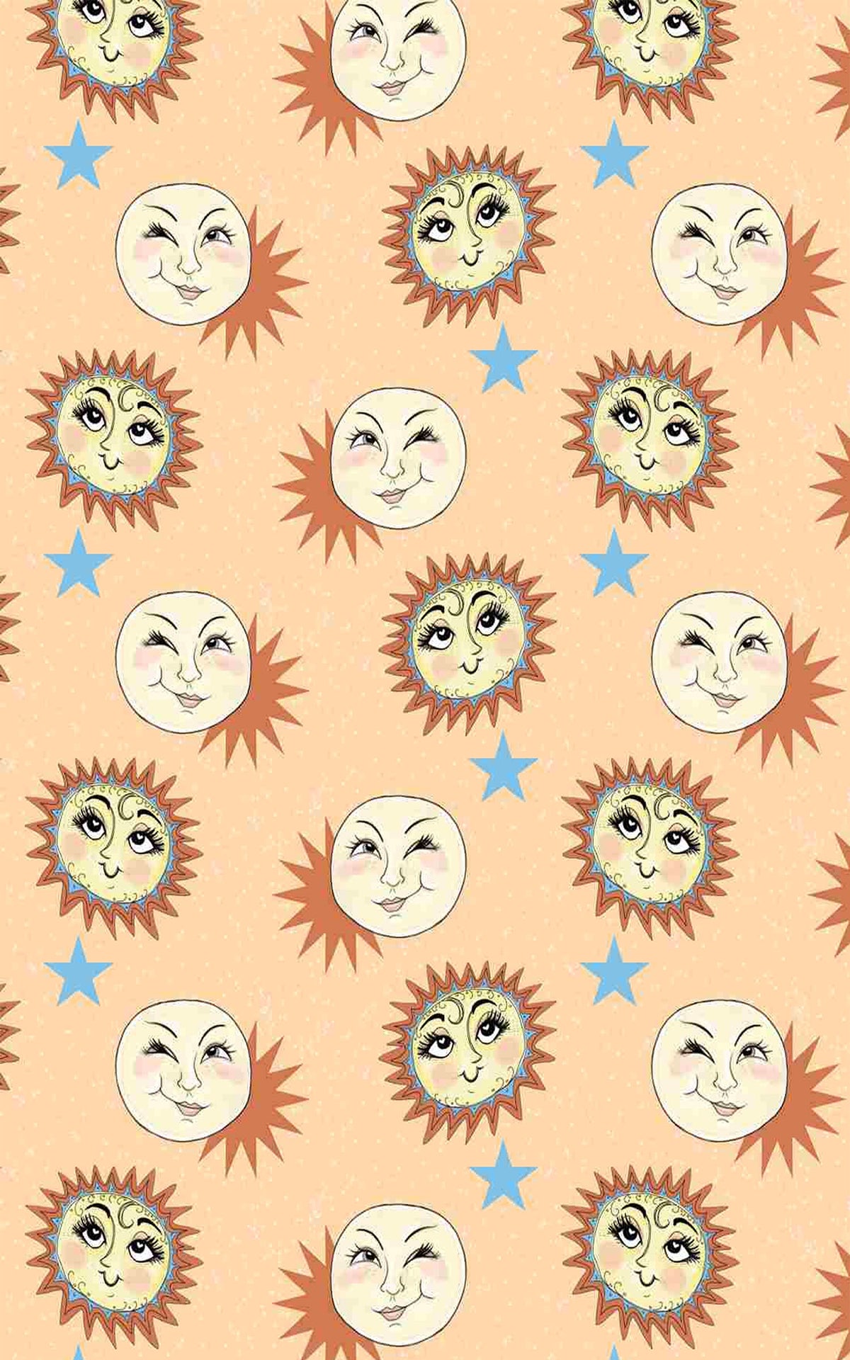 Sun And Moon Fun Wrapping Paper | Michelle Gilsey | Artist Corner