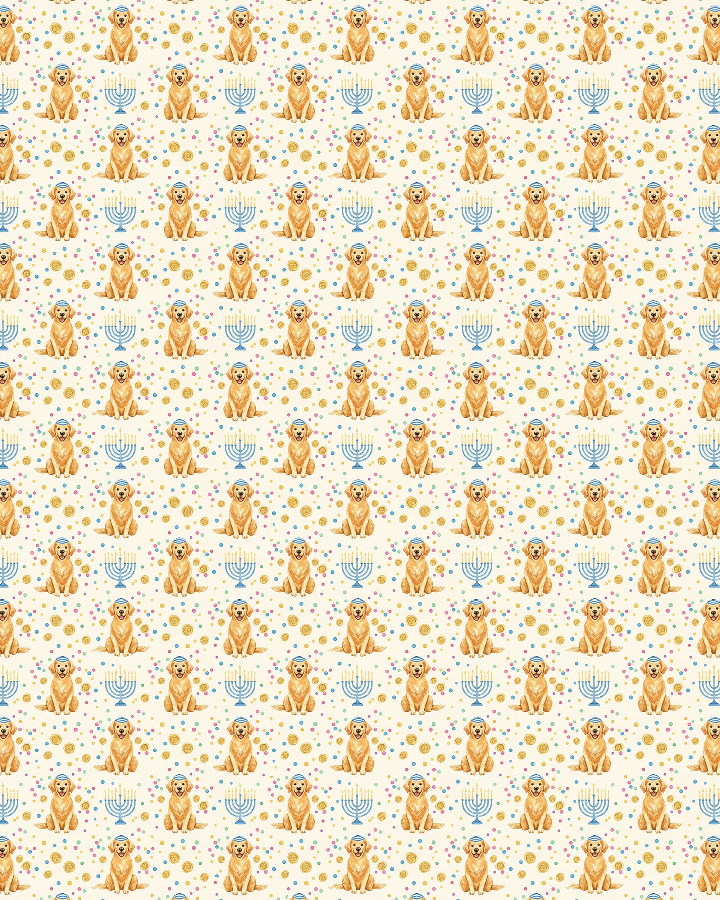 Golden Hanukkah Joy Sherpa Blanket