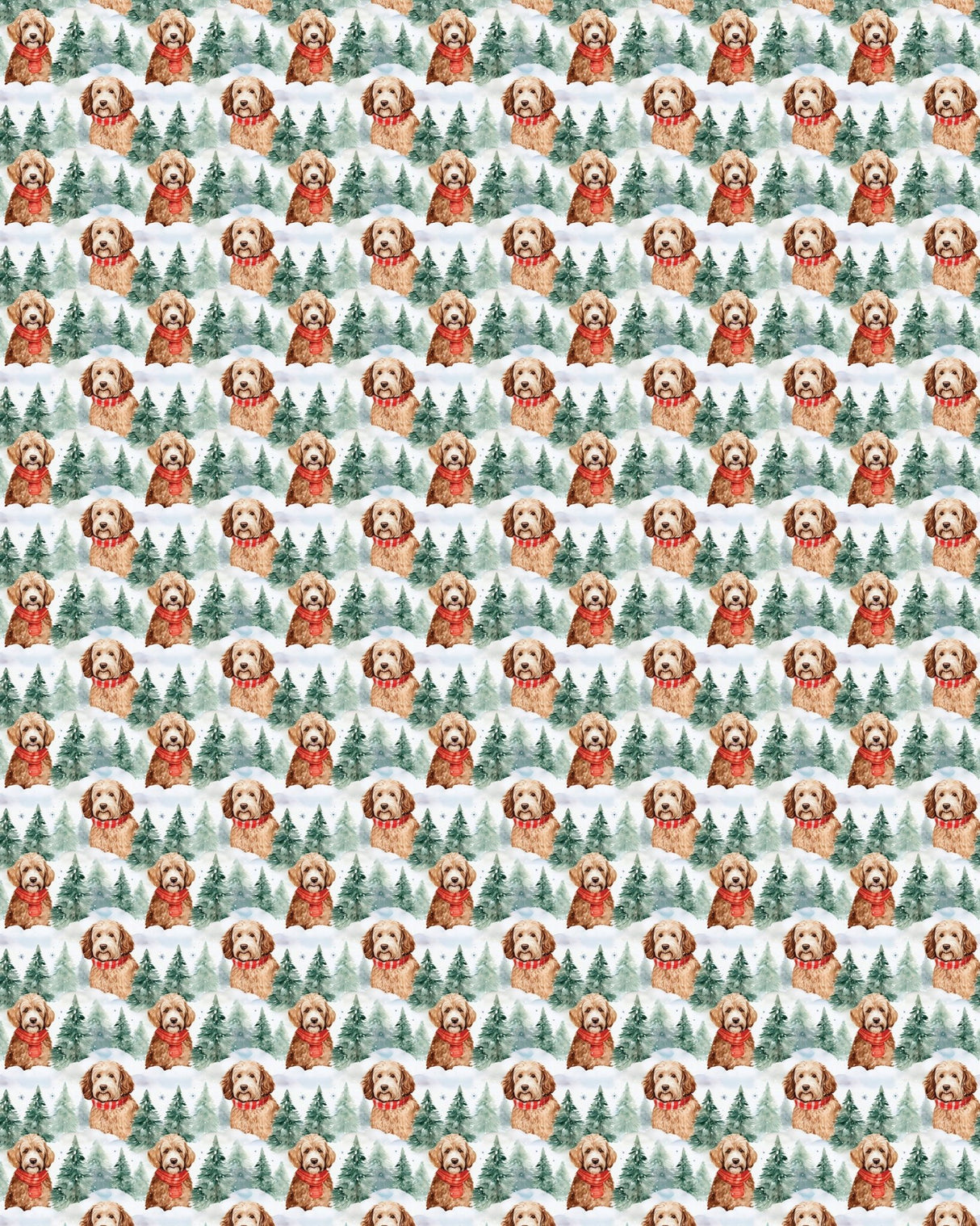 Golden Doodle Flurries Sherpa Blanket - London Penny Gift Wrap