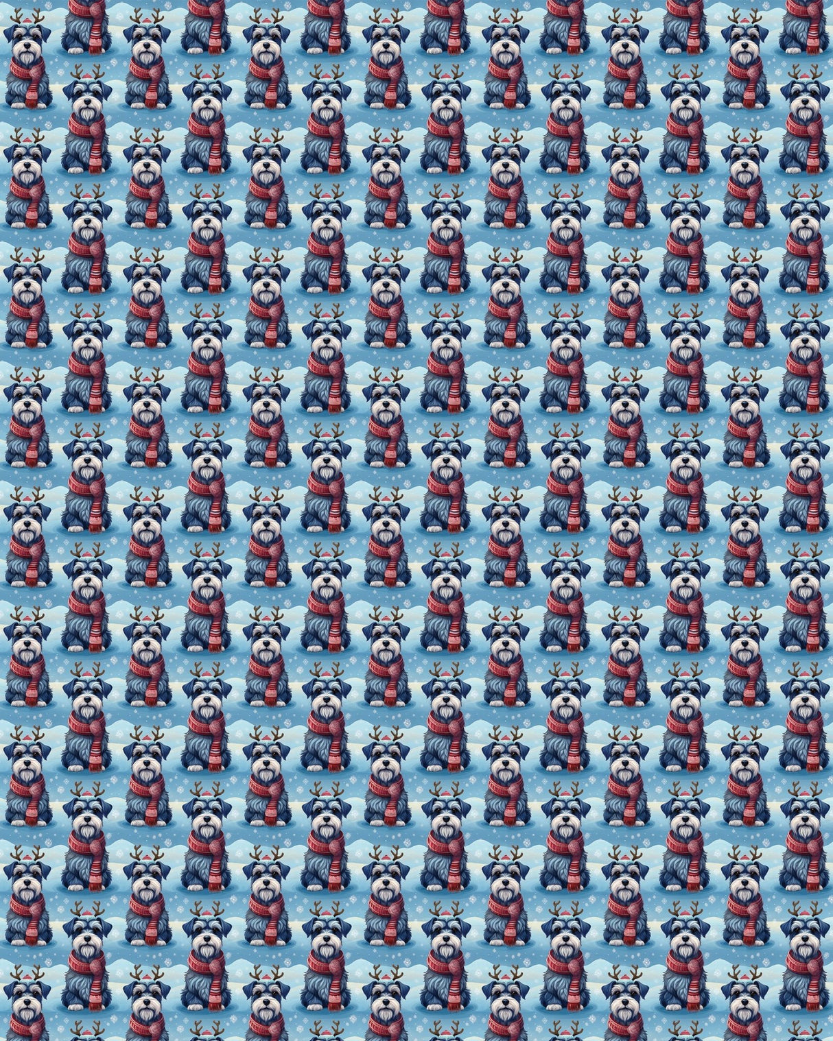 Scarved Schnauzer Cheer Sherpa Blanket - London Penny Gift Wrap