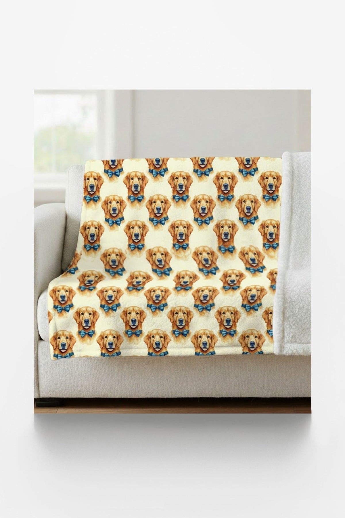 Golden Groom Sherpa Blanket - London Penny Gift Wrap