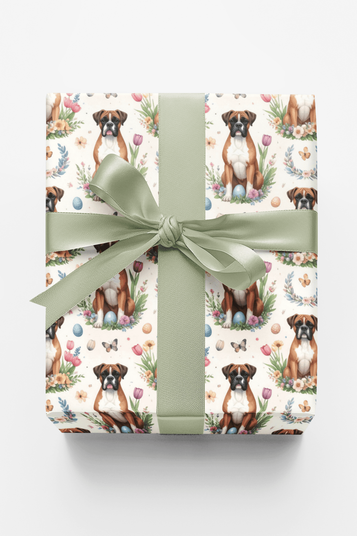 Easter Garden Boxer Wrapping Paper - London Penny Gift Wrap