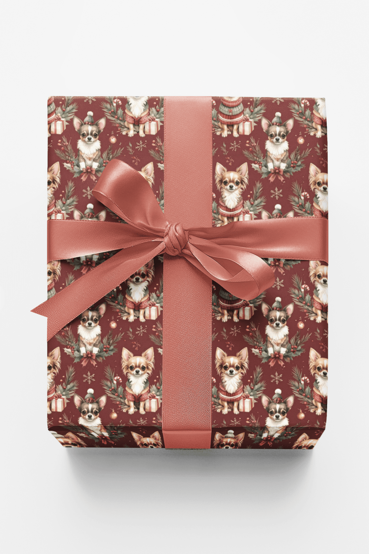 Merry Little Chihuahua Wrapping Paper - London Penny Gift Wrap