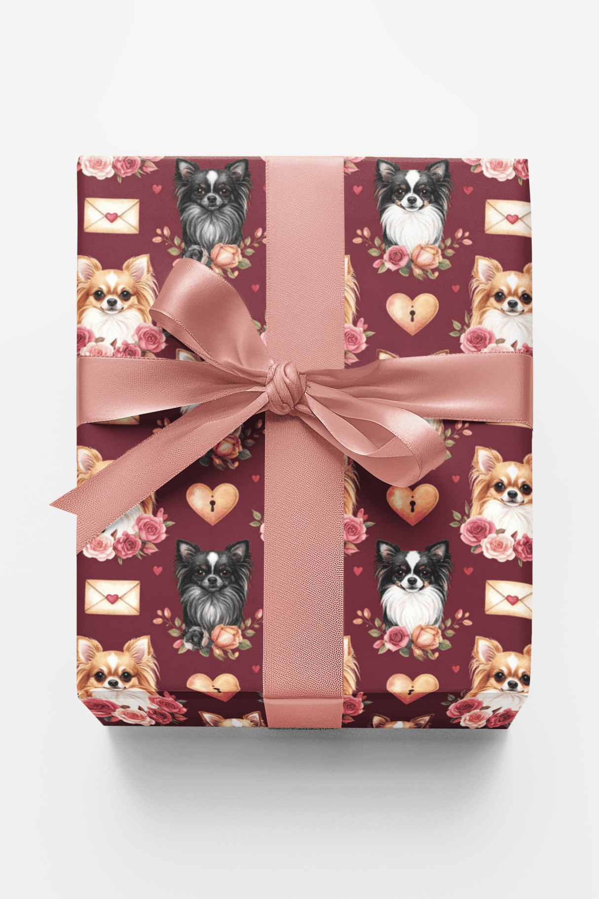 Chihuahua Love & Kisses Wrapping Paper - London Penny Gift Wrap