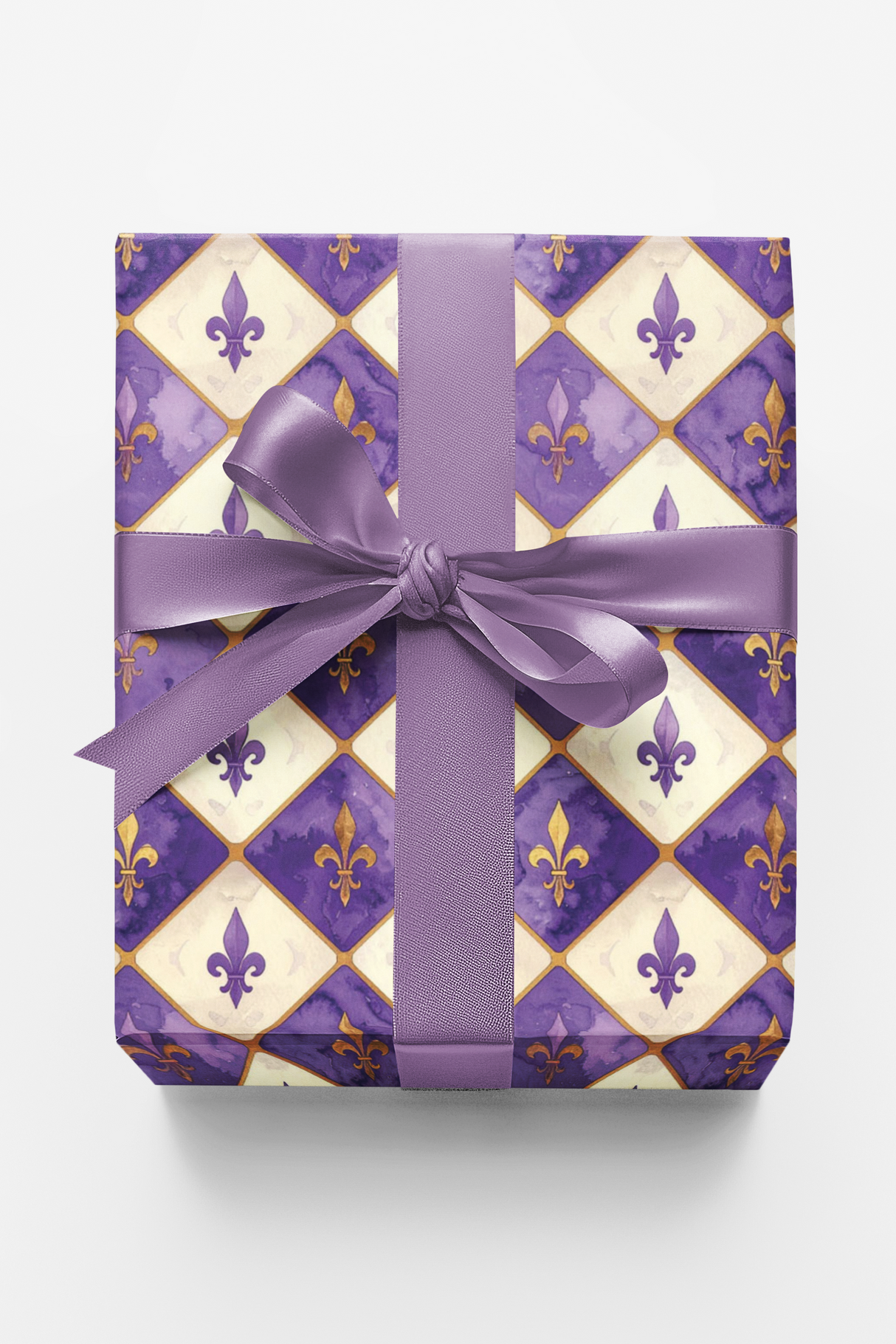 Royal Fleur-de-Lis Charm Wrapping Paper