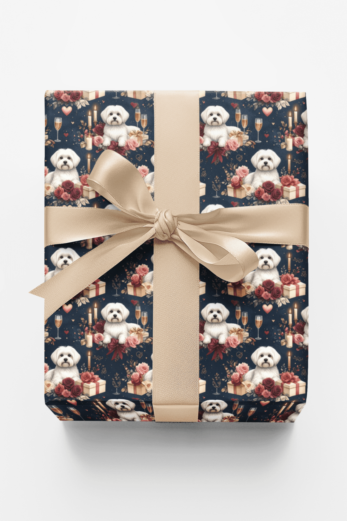 Maltese Anniversary Celebration Wrapping Paper - London Penny Gift Wrap
