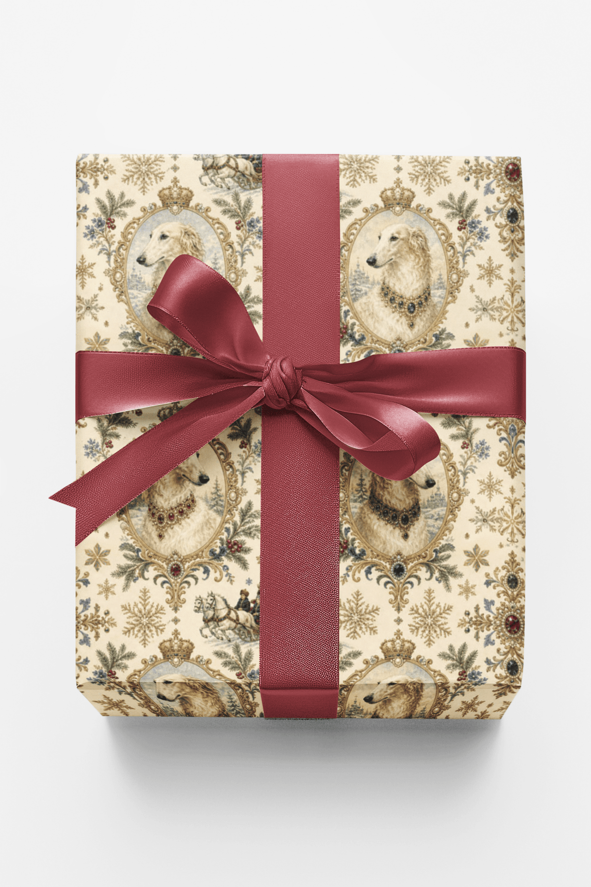 Royal Borzoi Crest Wrapping Paper - London Penny Gift Wrap