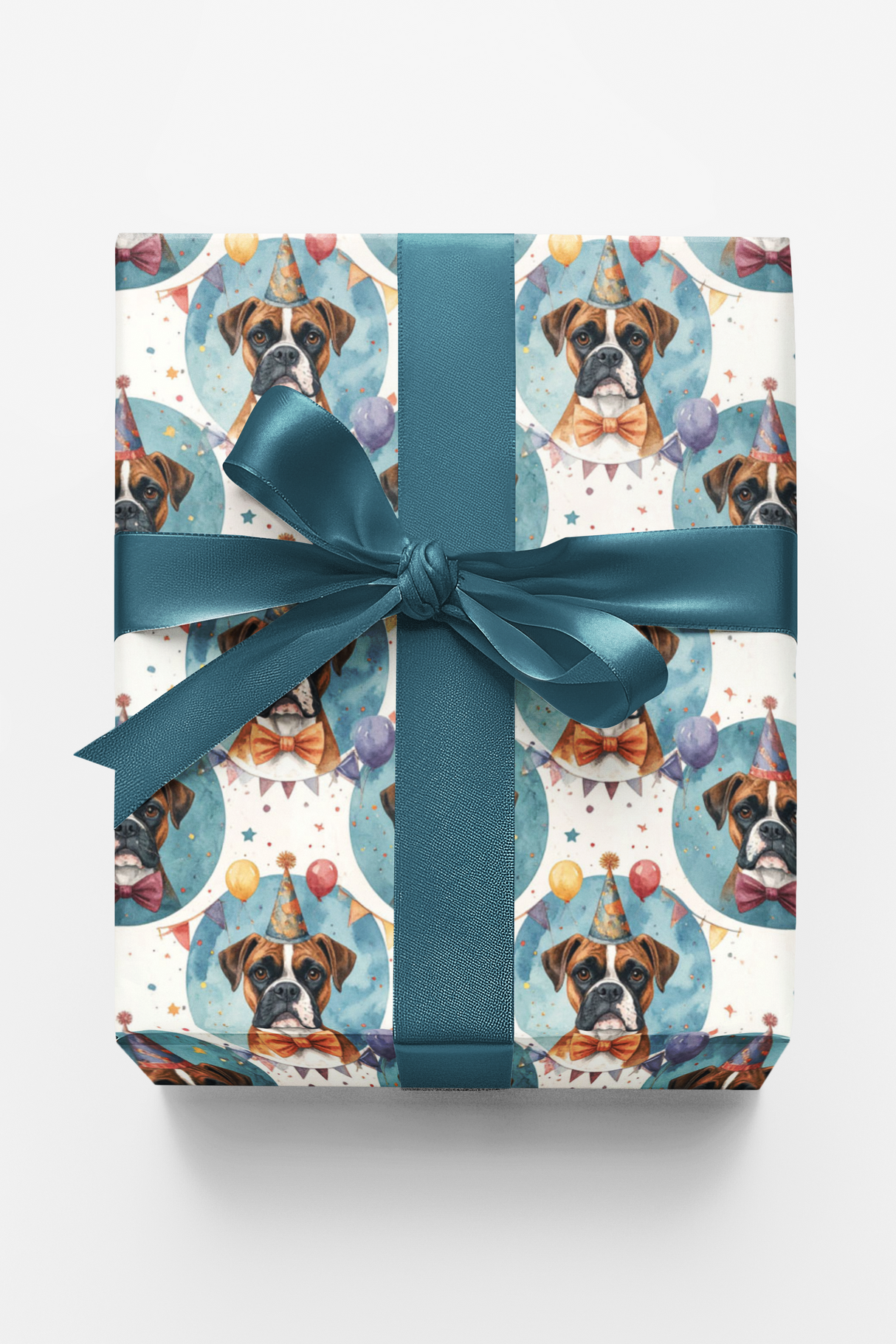 Birthday Hats Boxer Celebration Wrapping Paper