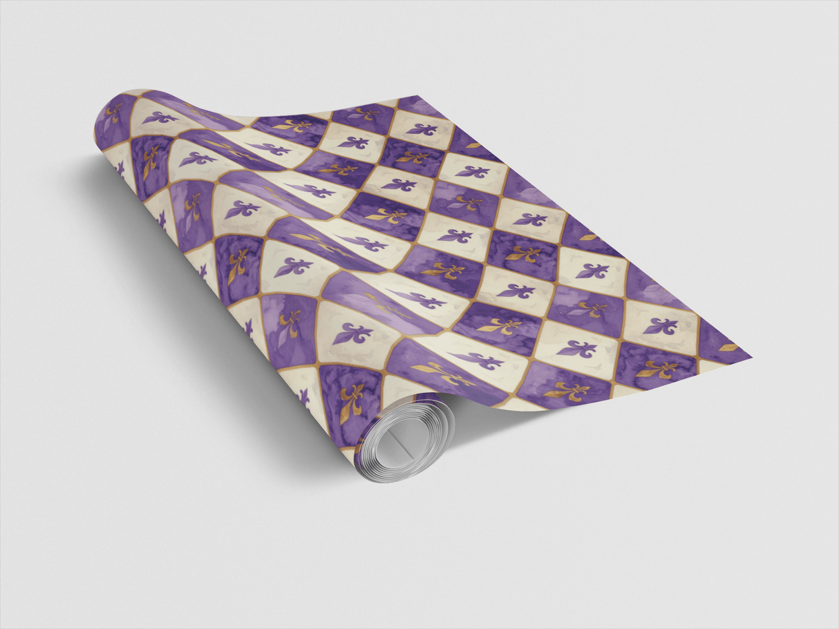 Royal Fleur-de-Lis Charm Wrapping Paper - London Penny Gift Wrap