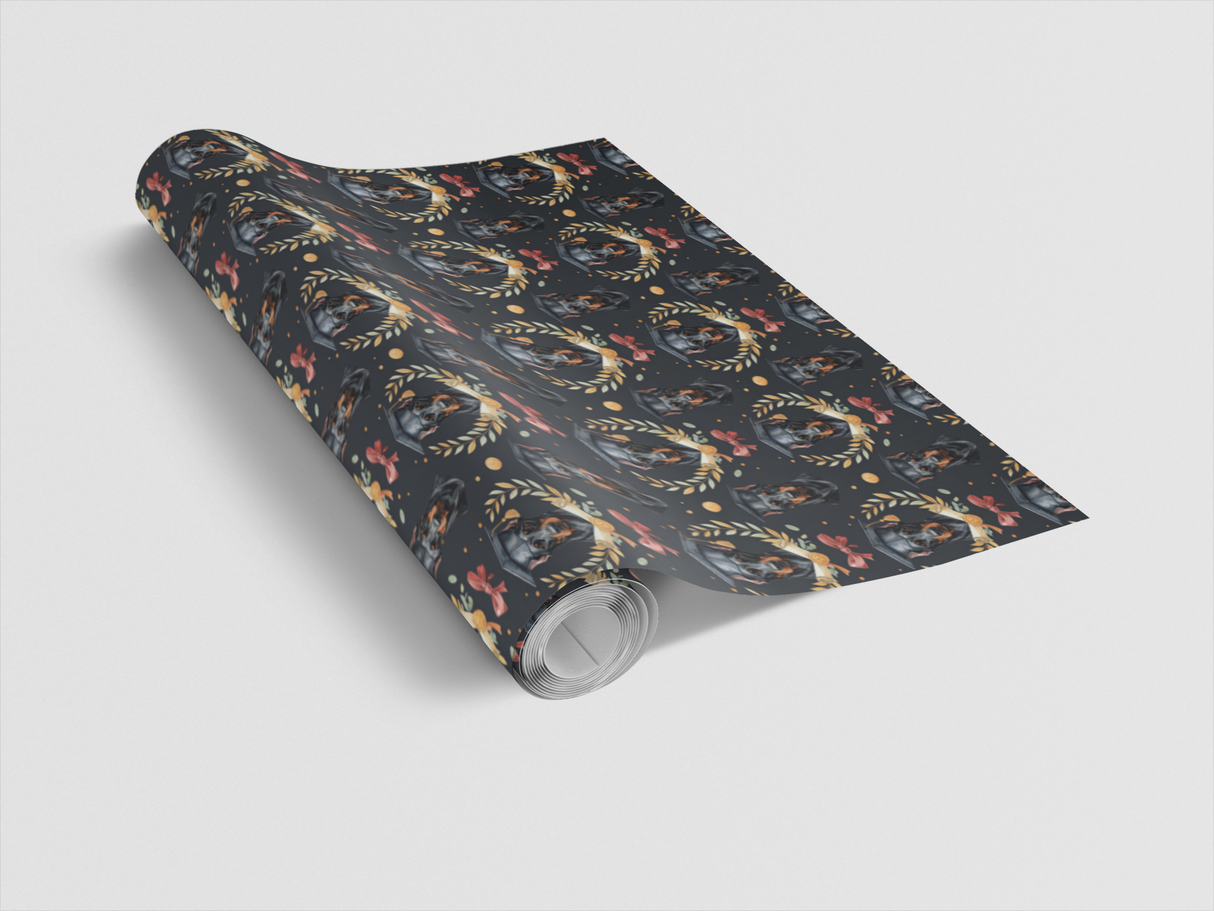 Graduation Doberman Wrapping Paper