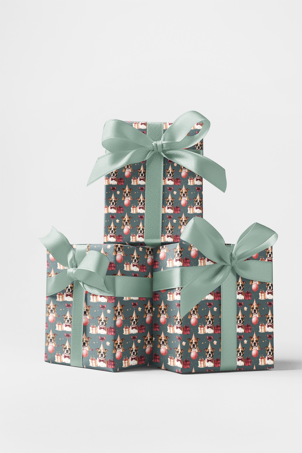 Birthday Staffy Celebration Wrapping Paper