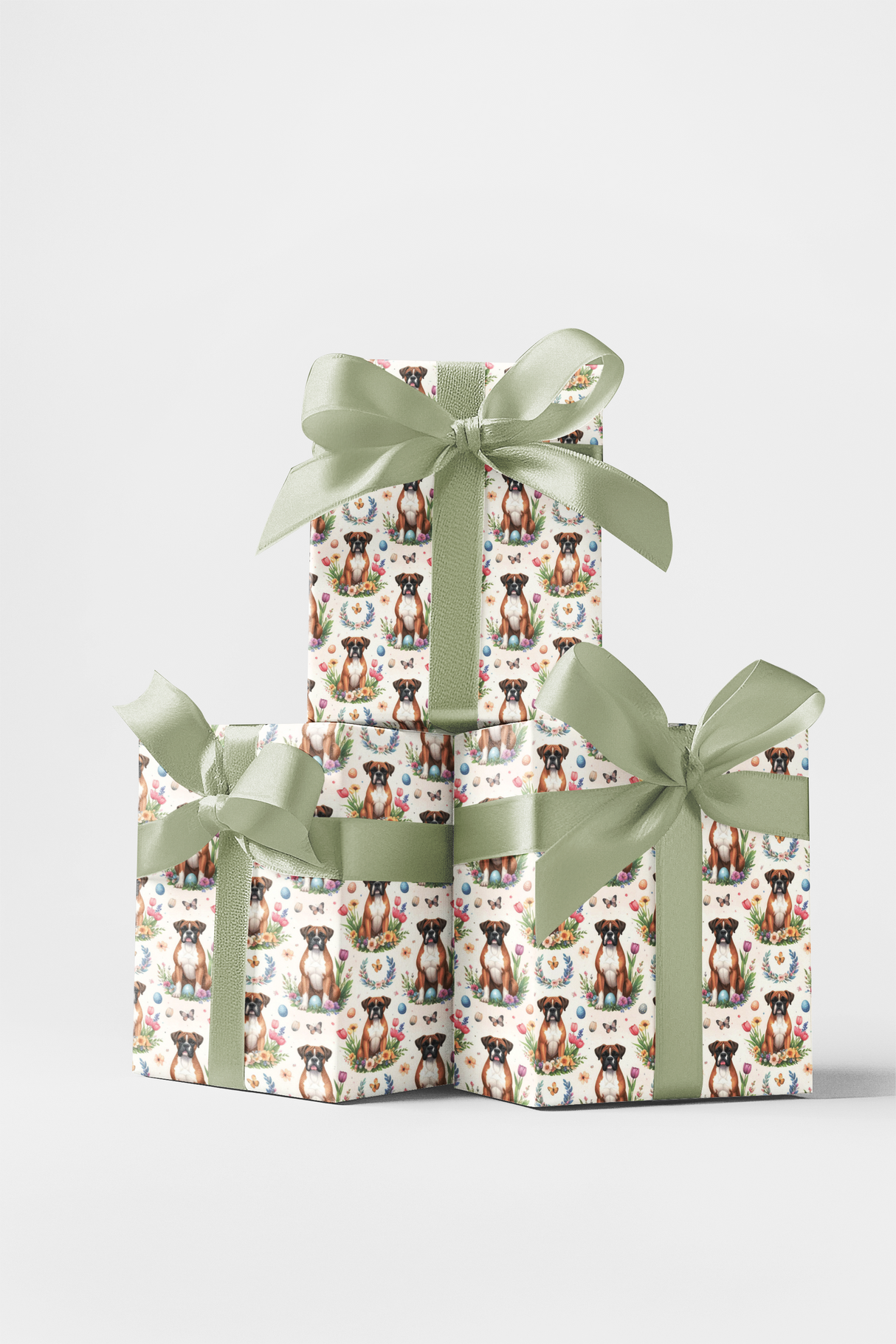 Easter Garden Boxer Wrapping Paper