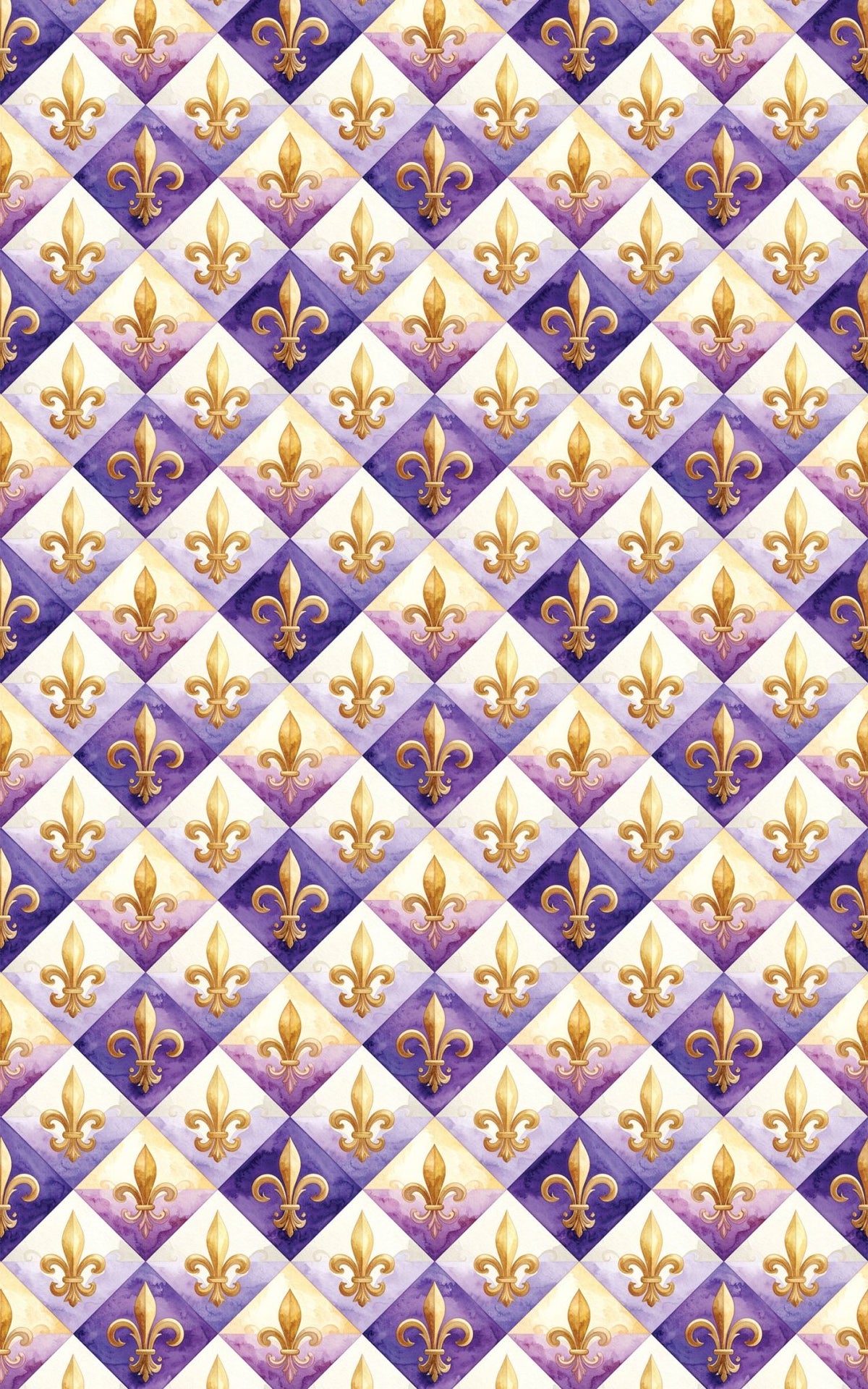 Fleur-de-Lis & Royal Medallion Wrapping Paper - London Penny Gift Wrap