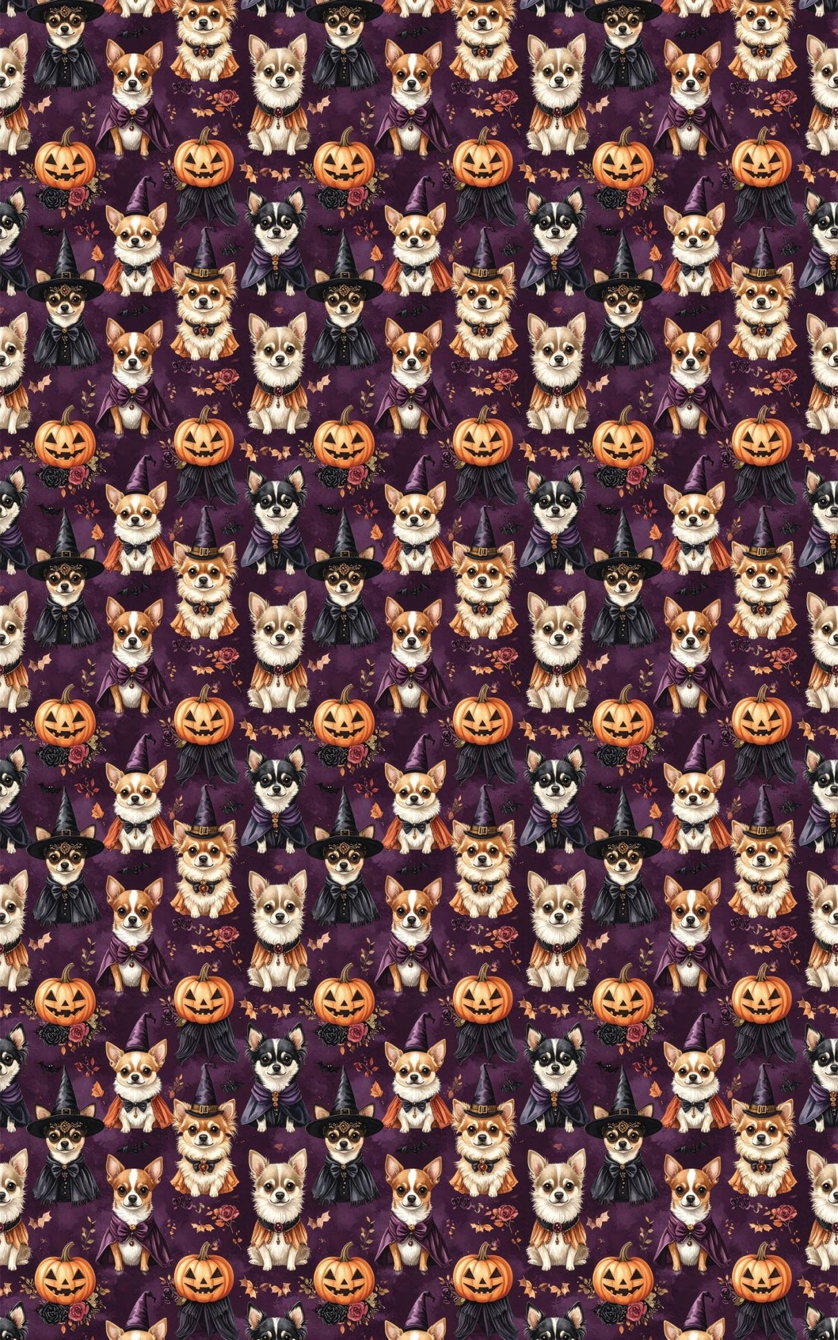 Halloween Chihuahua Party Wrapping Paper - London Penny Gift Wrap