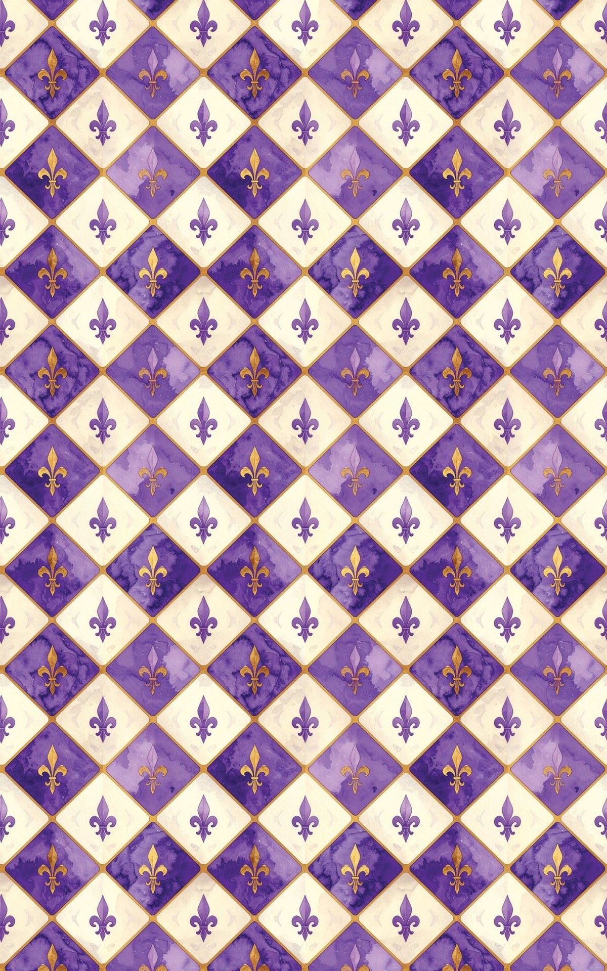 Royal Fleur-de-Lis Charm Wrapping Paper - London Penny Gift Wrap