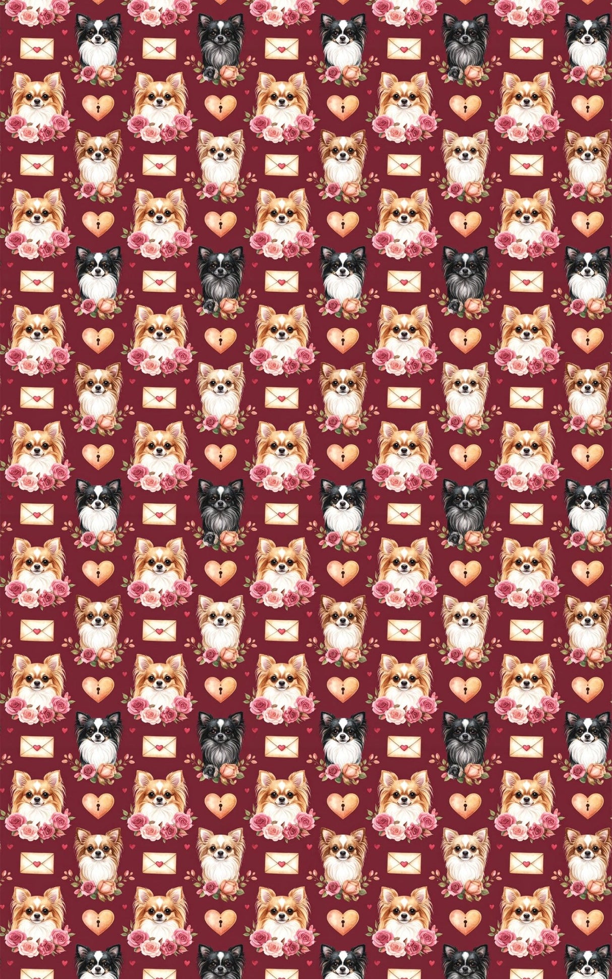 Chihuahua Love & Kisses Wrapping Paper - London Penny Gift Wrap