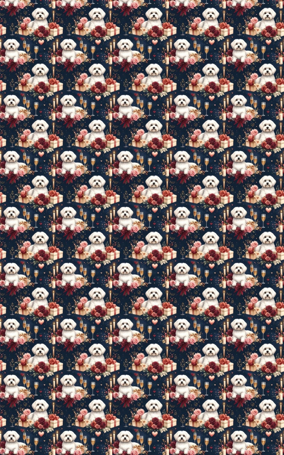 Maltese Anniversary Celebration Wrapping Paper - London Penny Gift Wrap