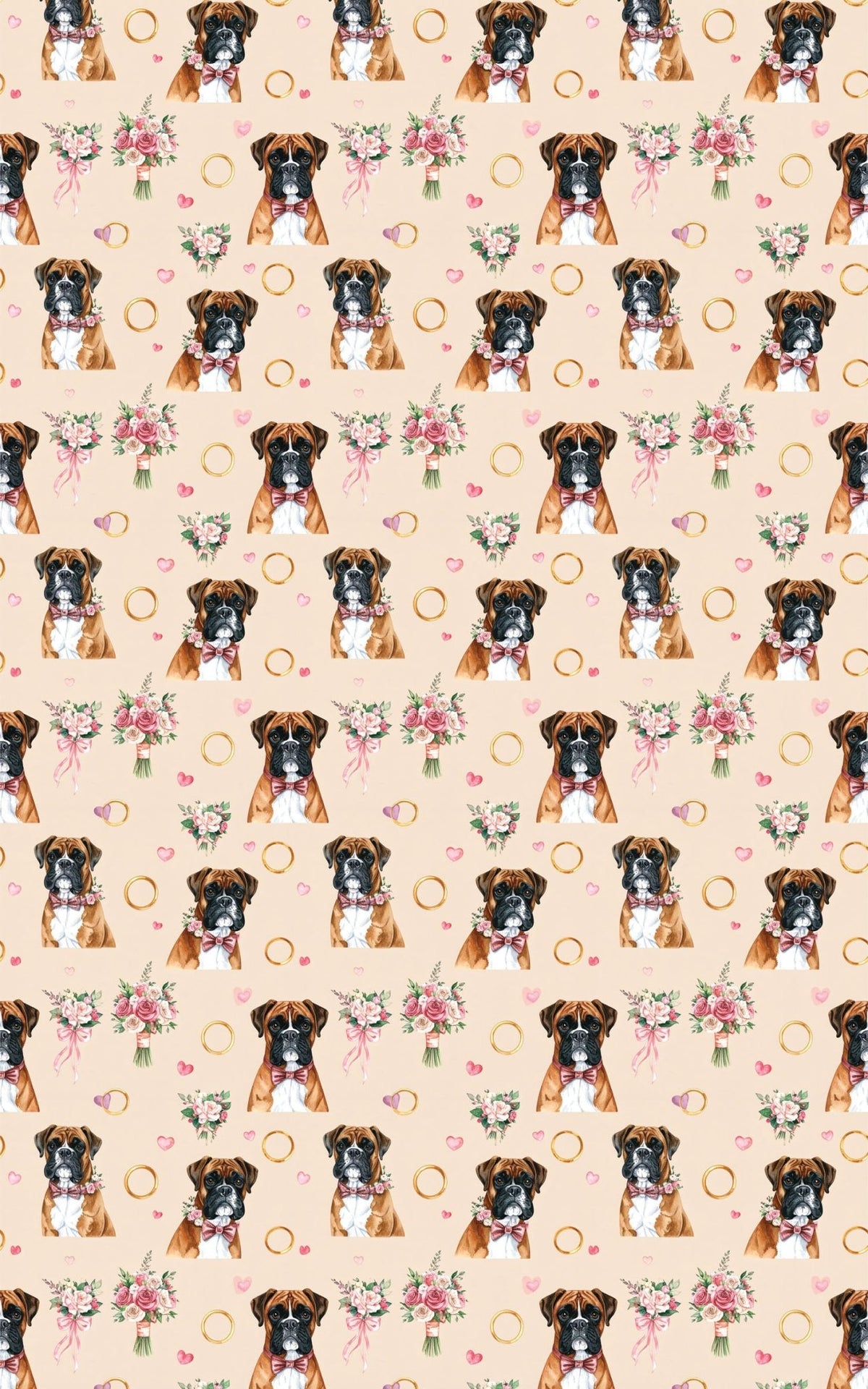 Elegant Boxer Wedding Wrapping Paper - London Penny Gift Wrap