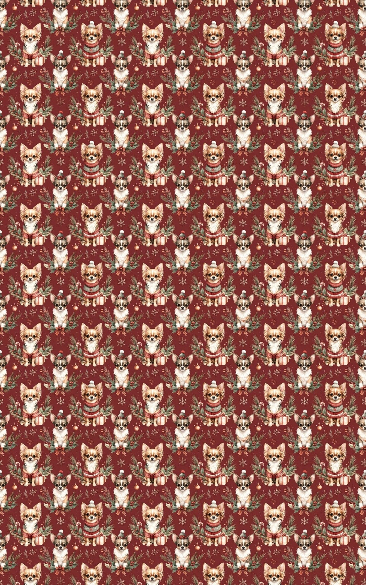 Merry Little Chihuahua Wrapping Paper - London Penny Gift Wrap