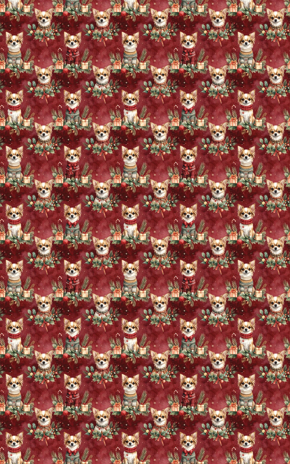 Chihuahua Holiday Chic Wrapping Paper
