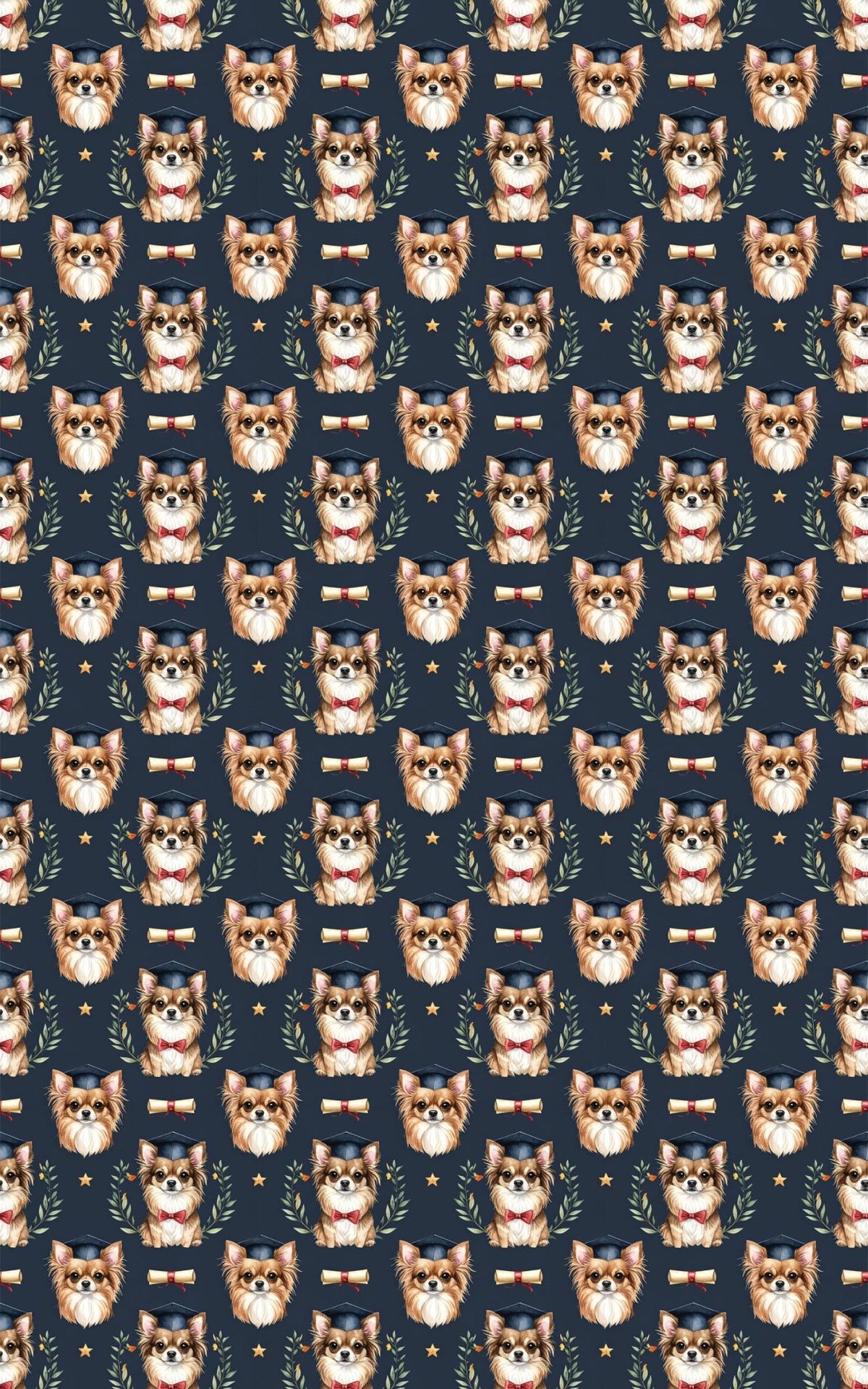 Graduation Chihuahua Wrapping Paper - London Penny Gift Wrap