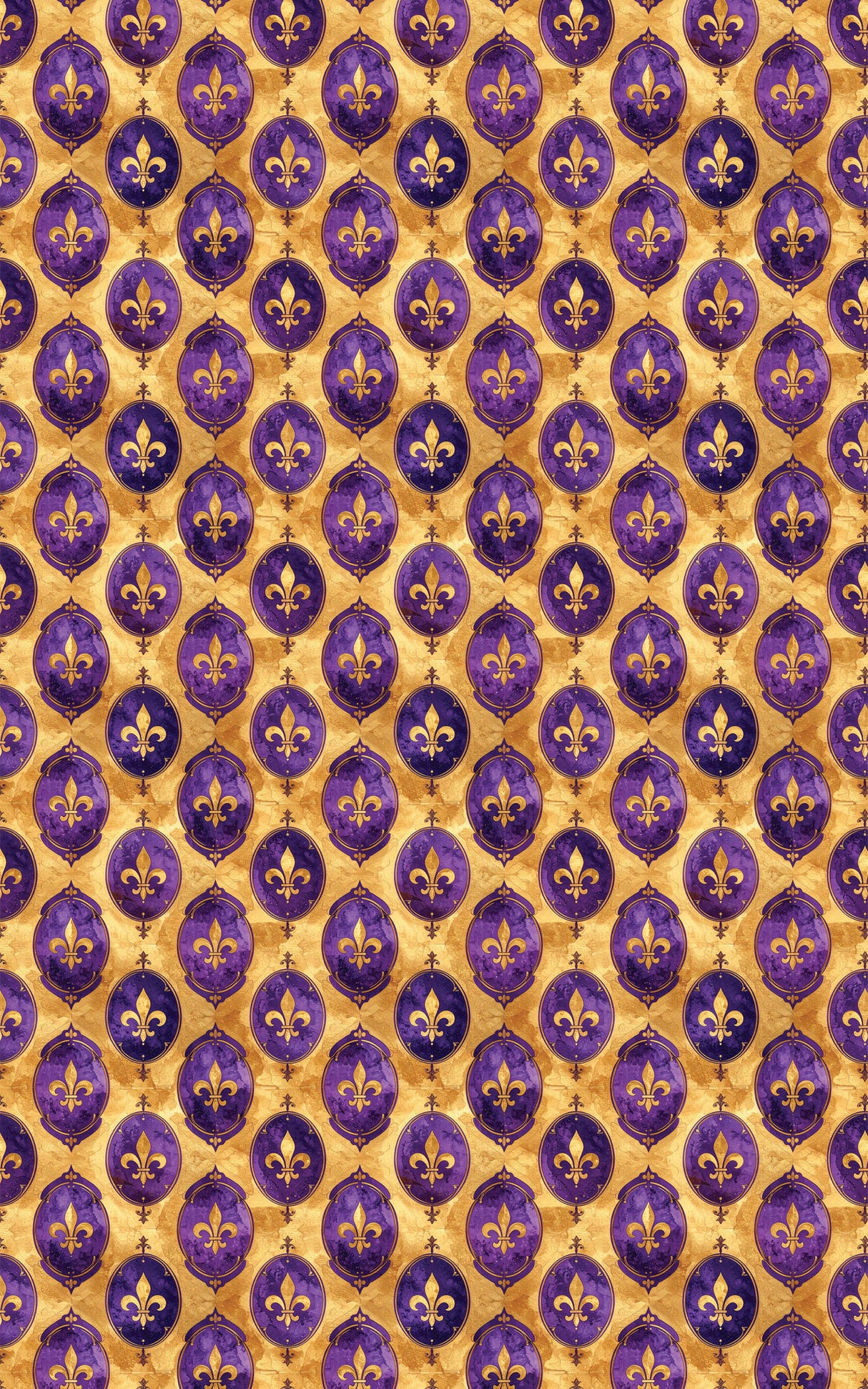 Fleur-de-Lis Ornamental Wrapping Paper
