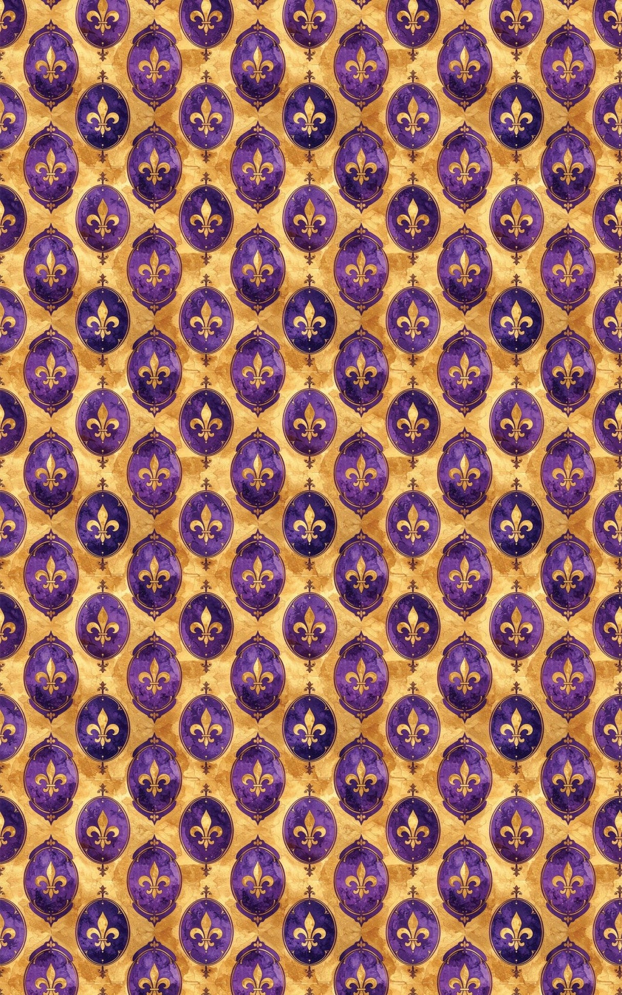 Fleur-de-Lis Ornamental Wrapping Paper - London Penny Gift Wrap