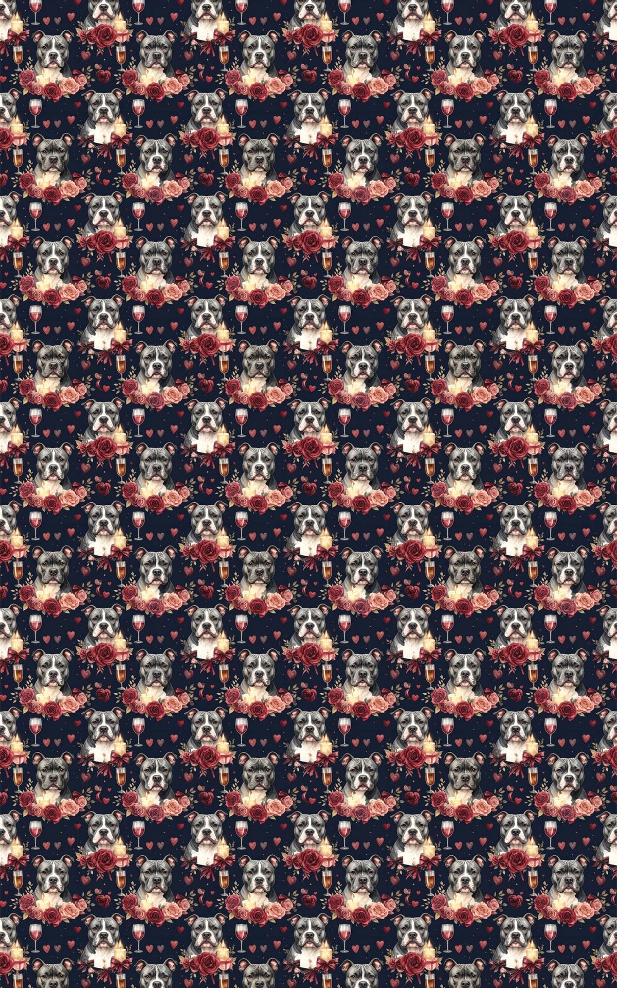 Anniversary Staffies Wrapping Paper - London Penny Gift Wrap